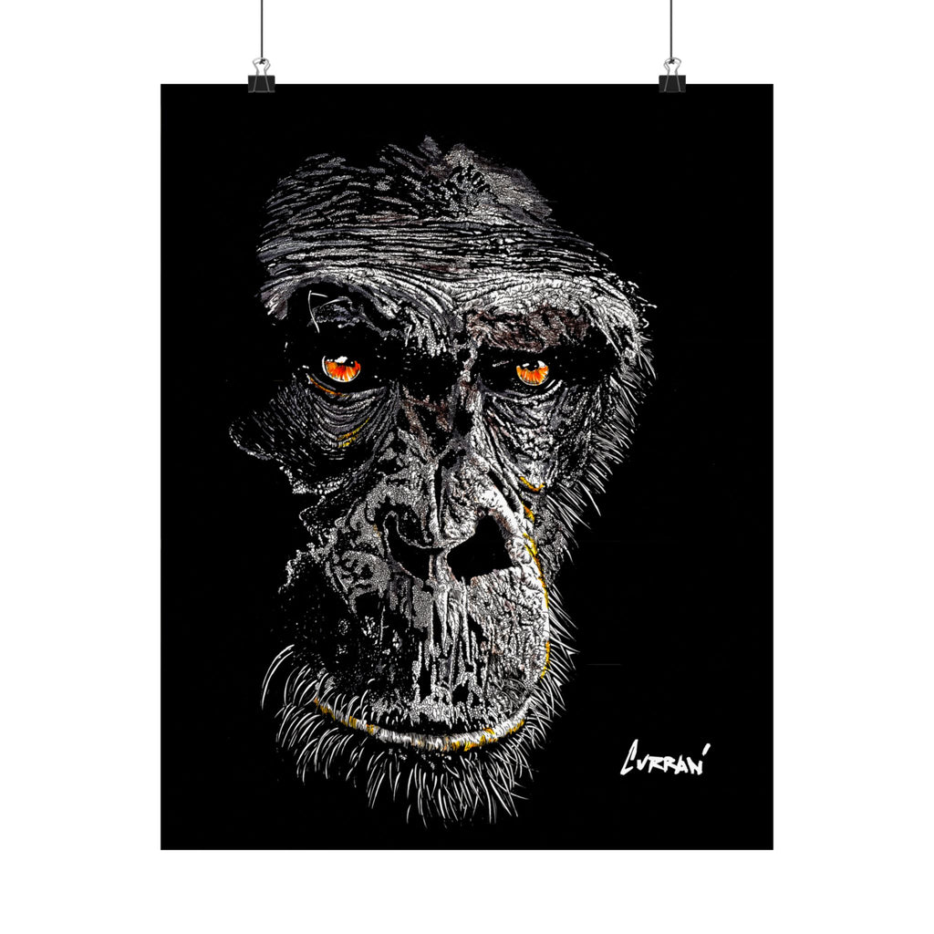 Gorilla Art Satin Poster - 300gsm | Bold Animal Wall Décor