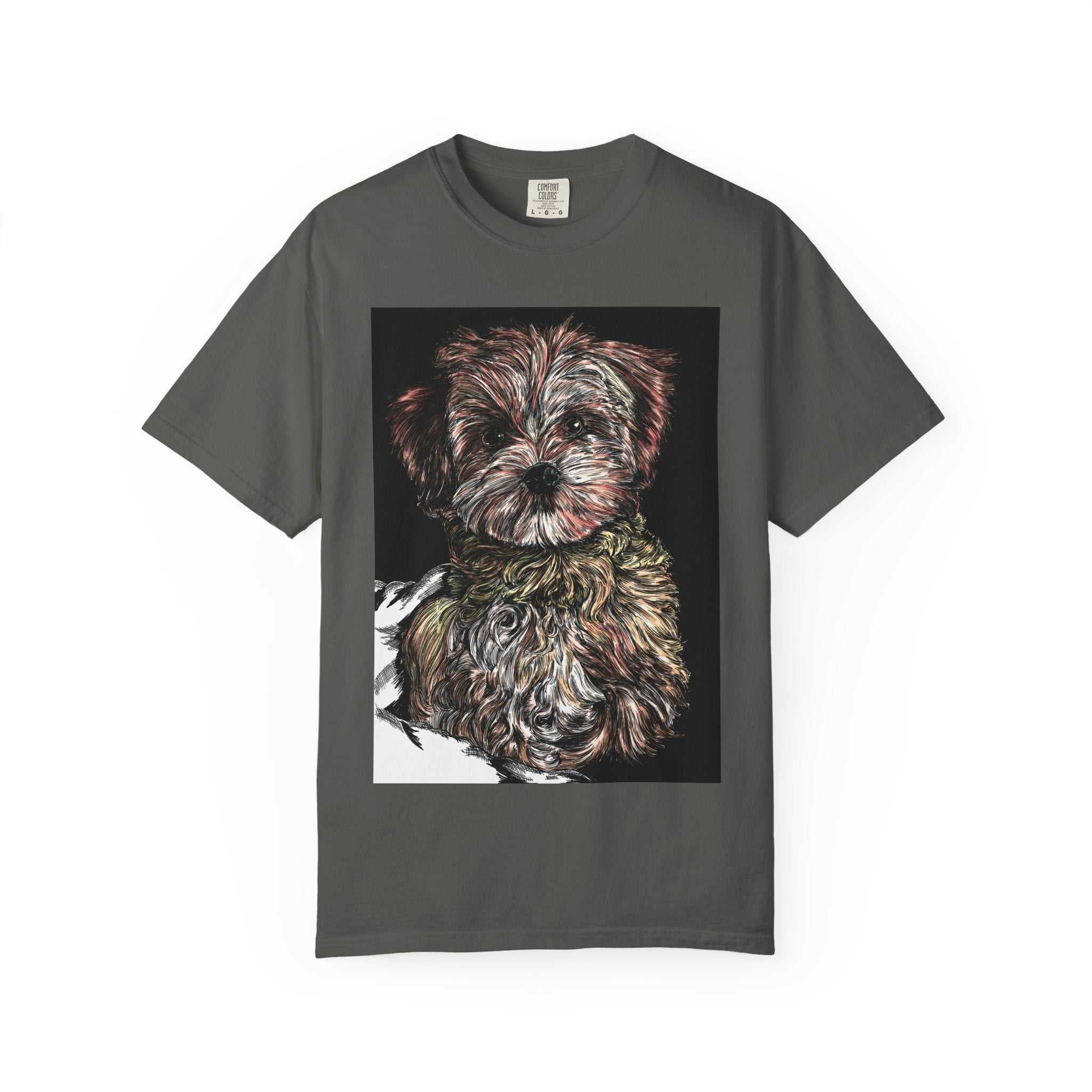 Elevate your style with our Puppy Art Unisex Garment-Dyed T-Shirt – Original Hand-Drawn design. Stand out from the crowd in this unique tee!