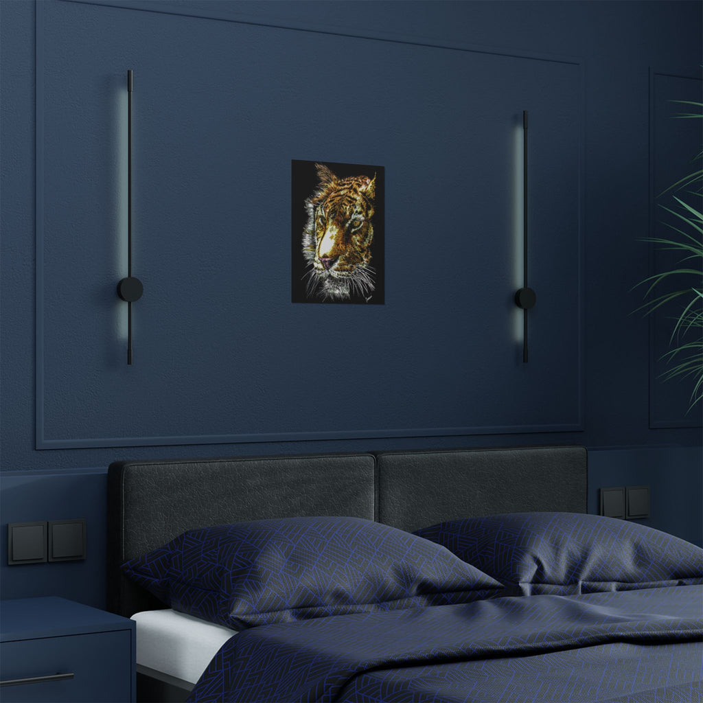 Tiger Satin Poster (300gsm) - Vibrant Wildlife Wall Art