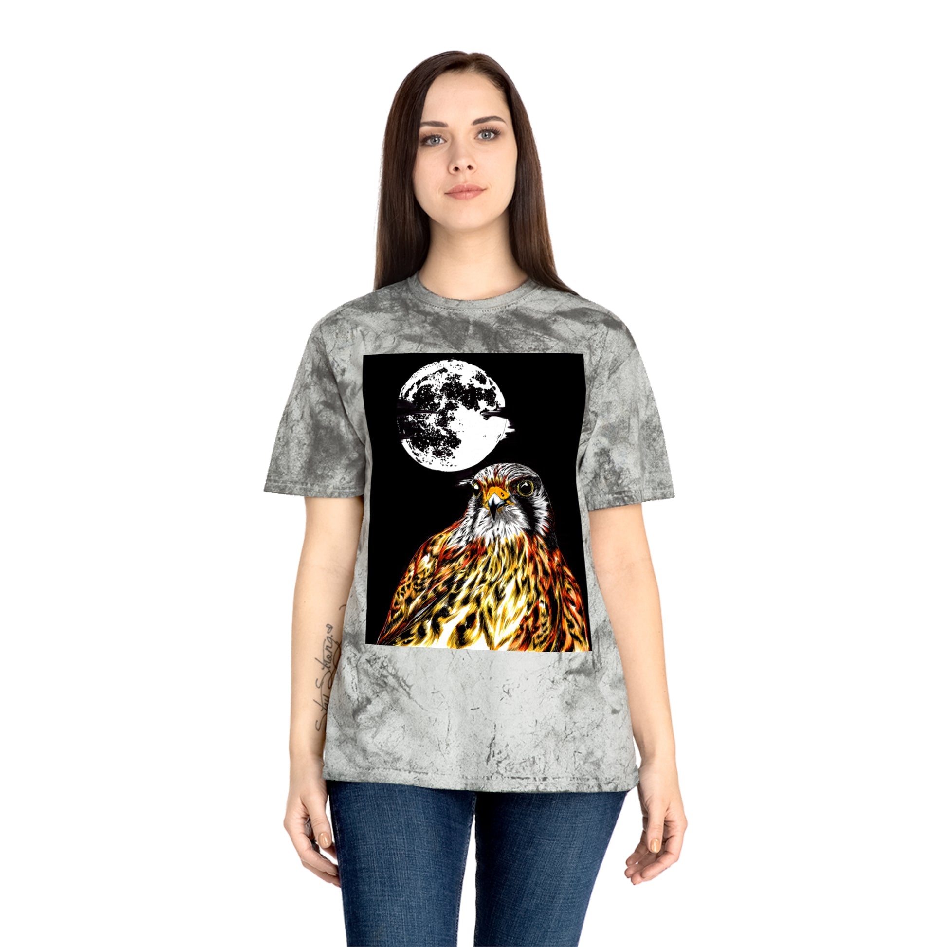 Unisex Color Blast Falcon T-Shirt Bohemian Nature Vibe