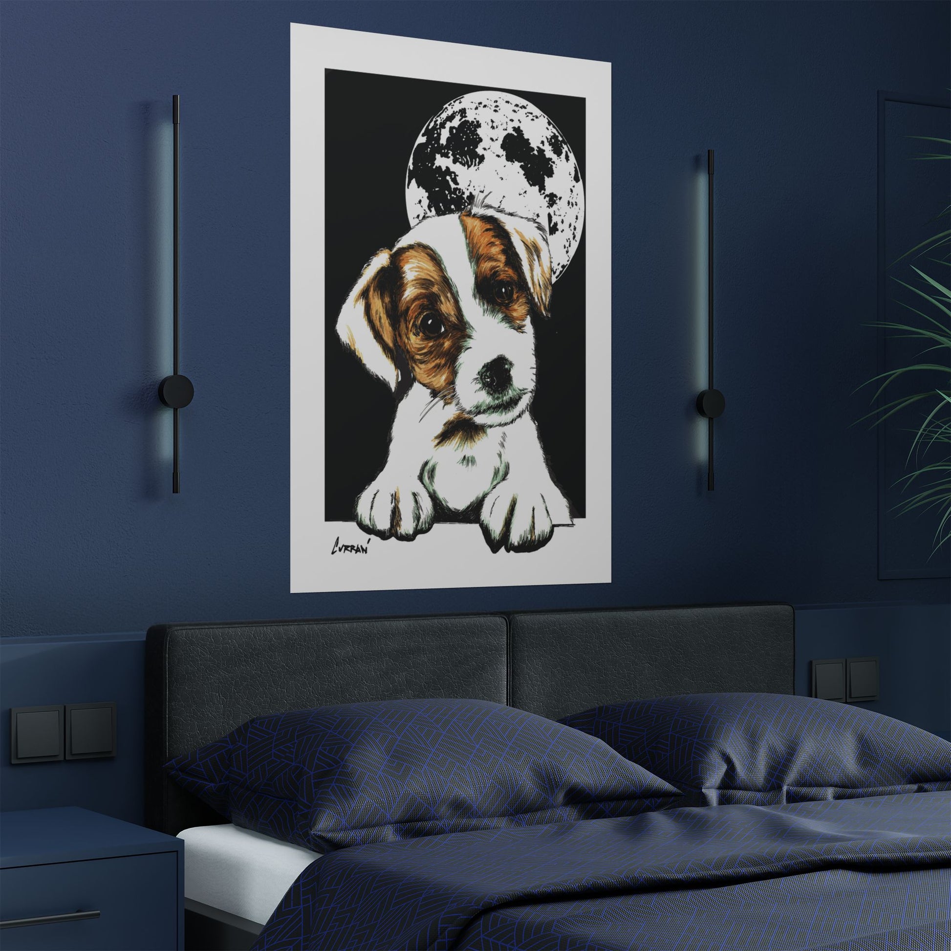 Adorable Beagle Satin Poster - Perfect for Animal Lovers