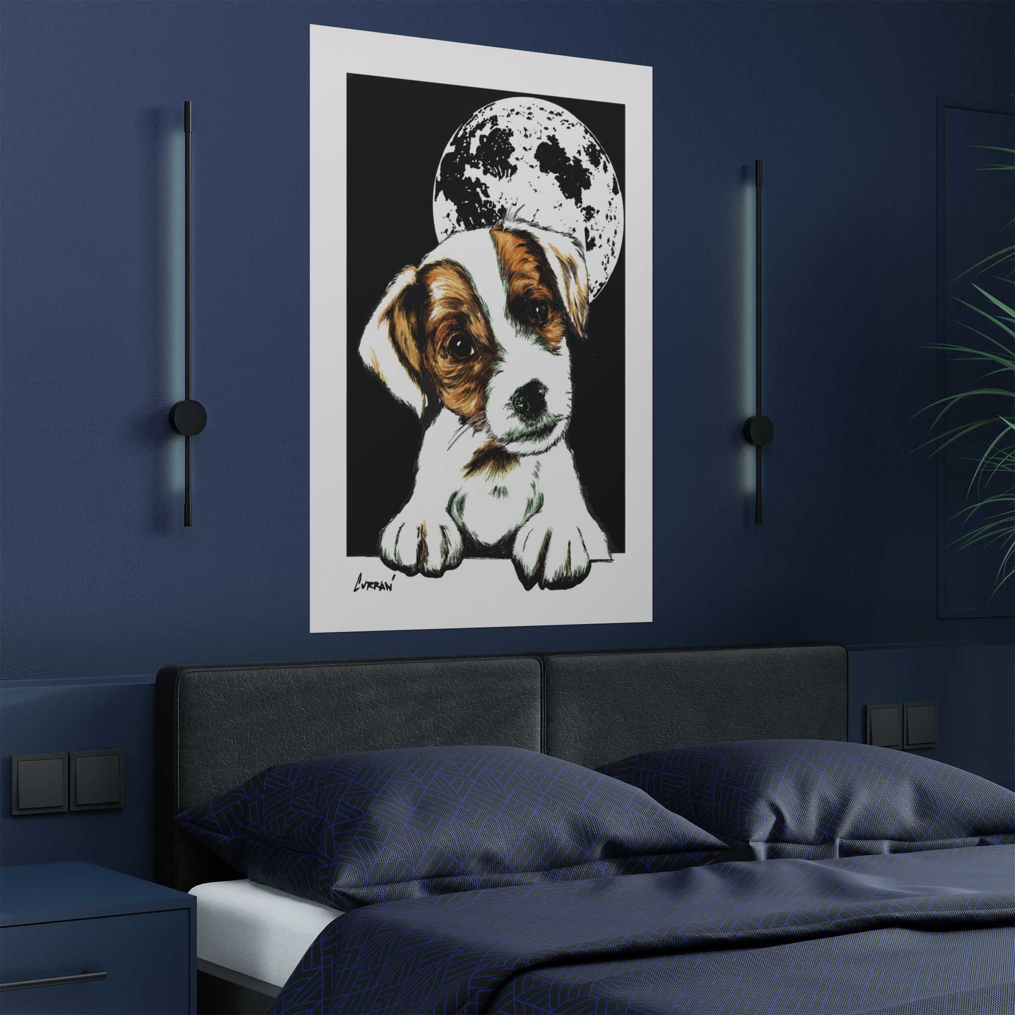 Adorable Beagle Satin Poster - Perfect for Animal Lovers