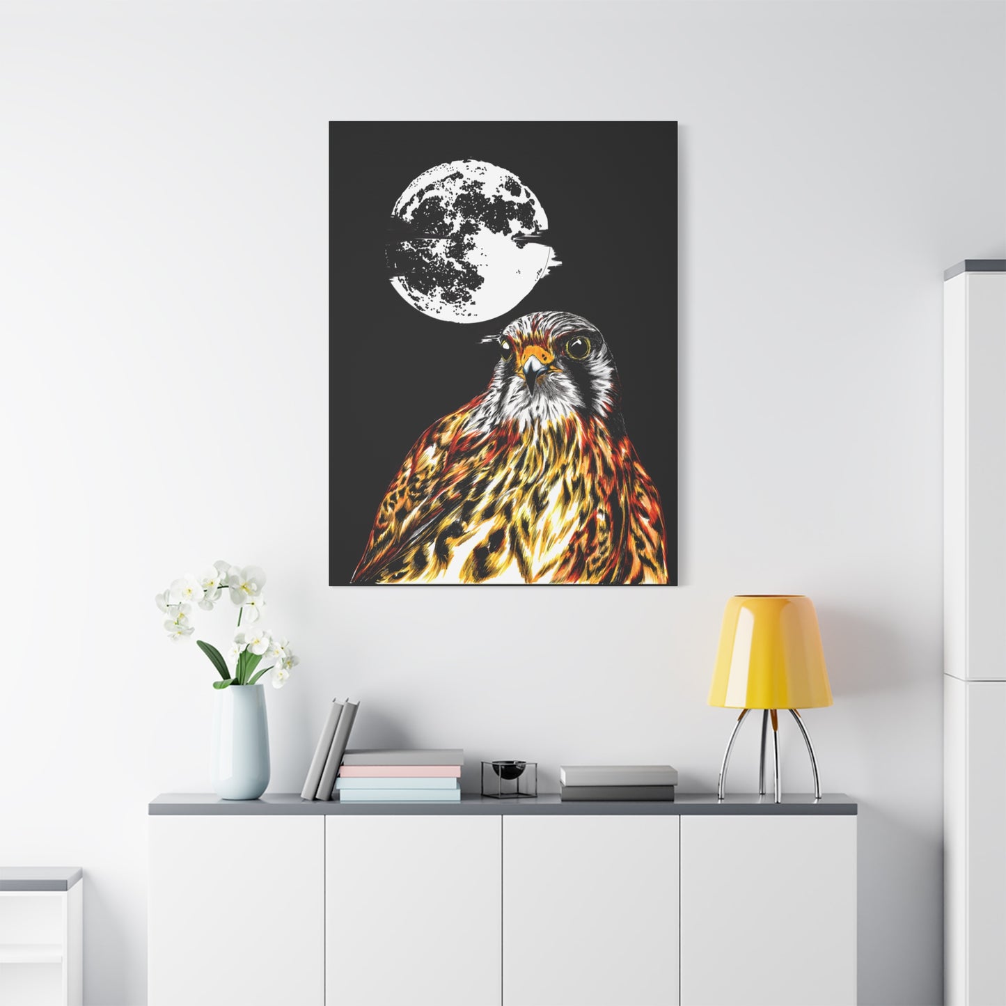 Falcon Wall Art, Falcon Print, Wildlife Art, Bird of Prey
