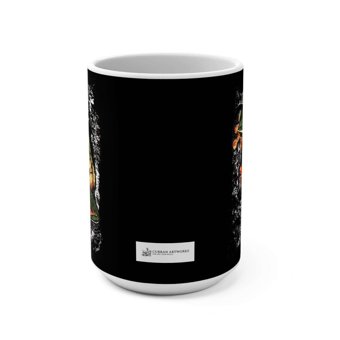 Vibrant Frog Art 15oz Mug - Perfect for Nature Lovers and Coffee Enthusiasts