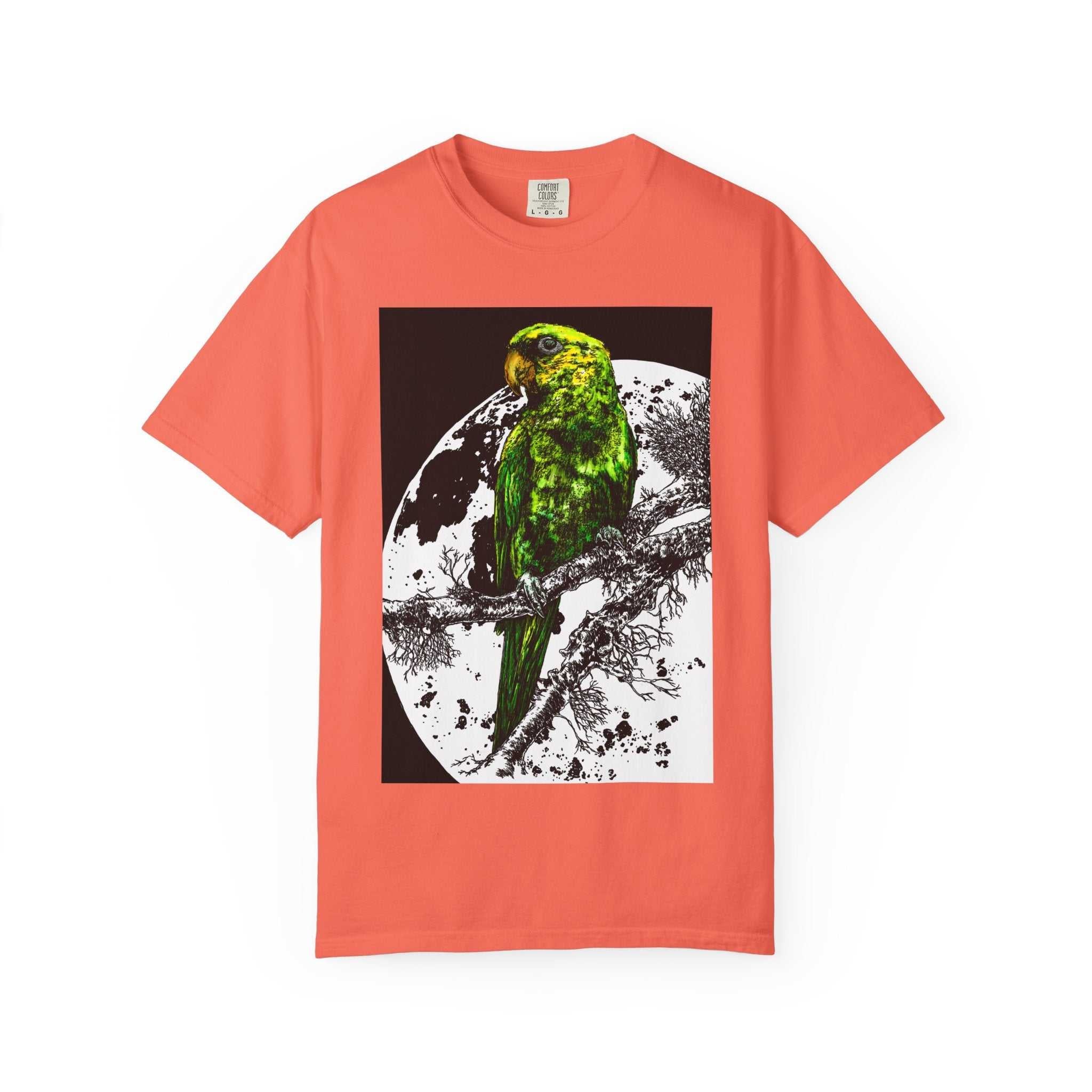 Cool Parrot in the Moonlight Unisex T-shirt