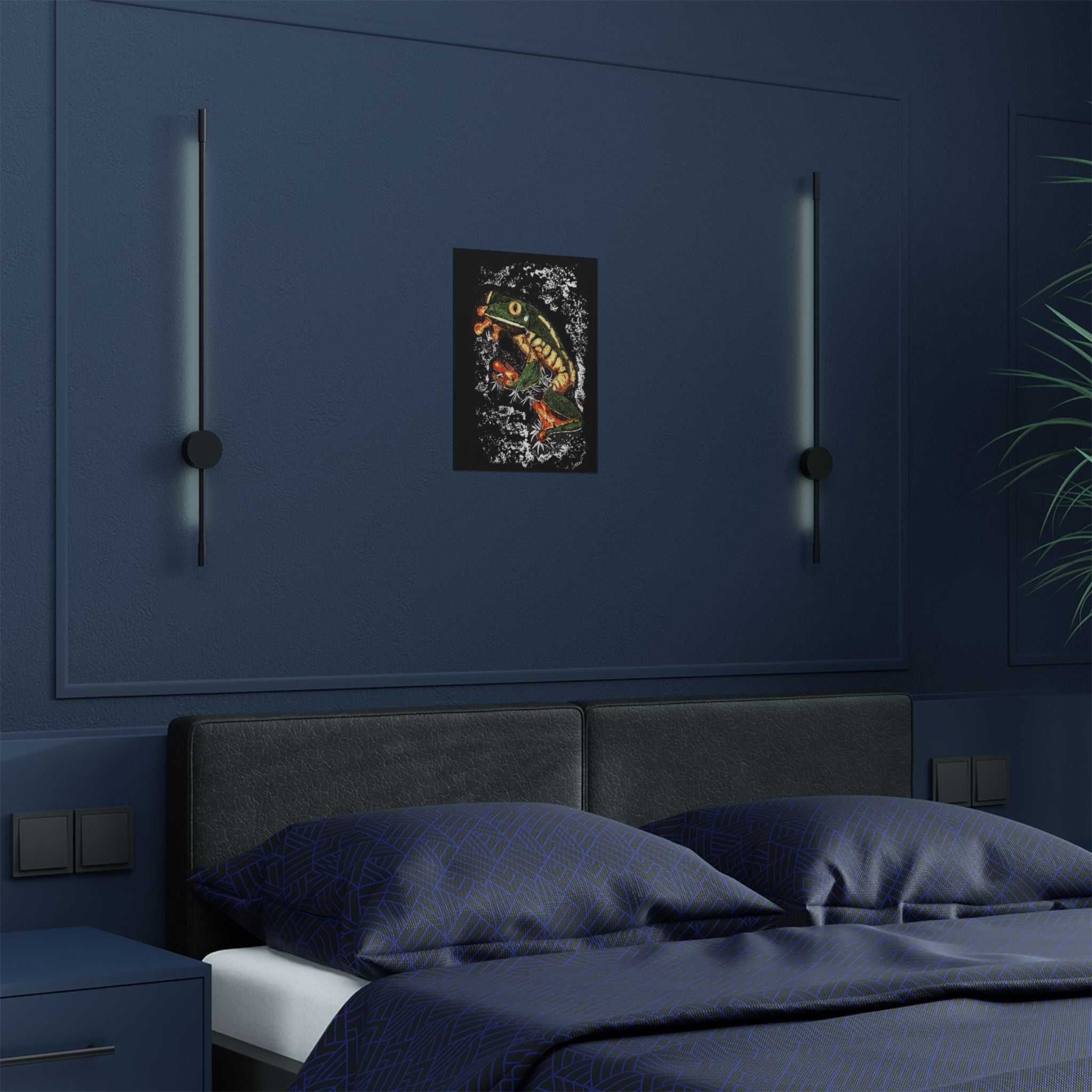 Discover the enchanting Frog Satin Poster - 300gsm Art Print for Nature Lovers. Bring the beauty of nature into your home today! Buy now.