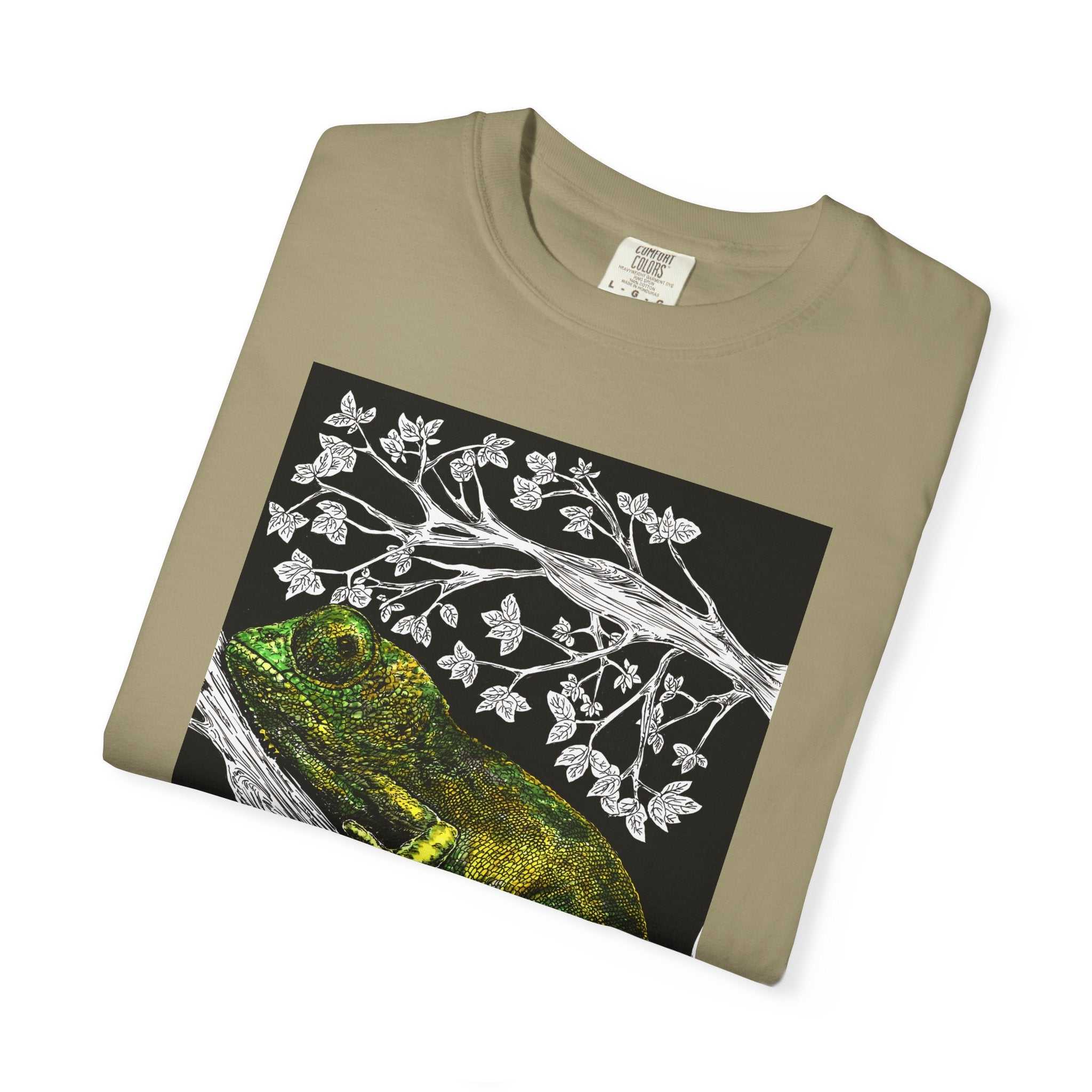 Chameleon Art Unisex Garment-Dyed T-Shirt - Nature Lover's