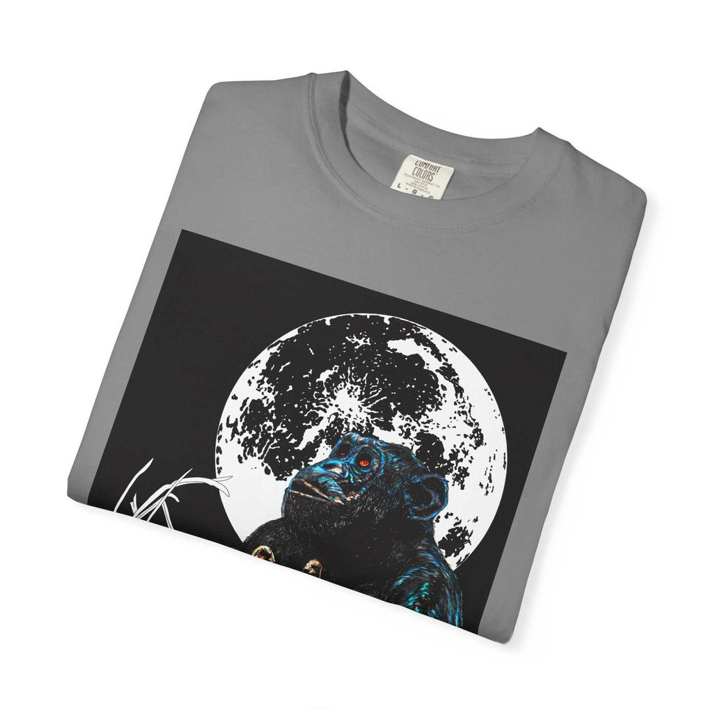 Moonlit Gorilla and Child Unisex Garment-Dyed T-Shirt