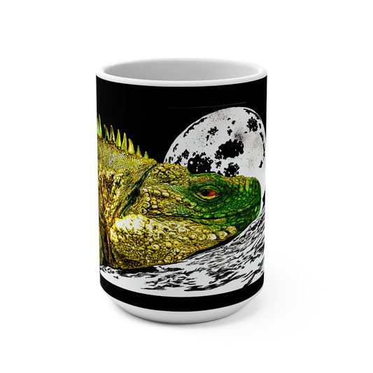 Reptile 15oz Artistic Mug - Unique Reptile Design for Nature Lovers