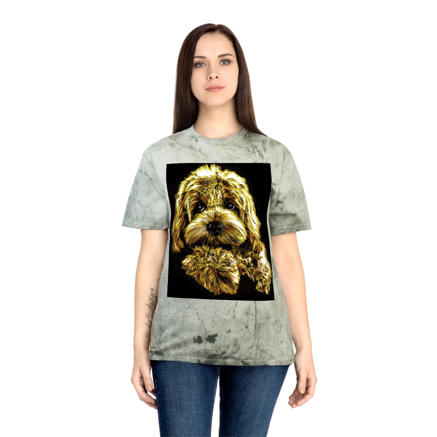 Puppy Color Blast Lover T-Shirt - Unisex Pet Portrait Tee