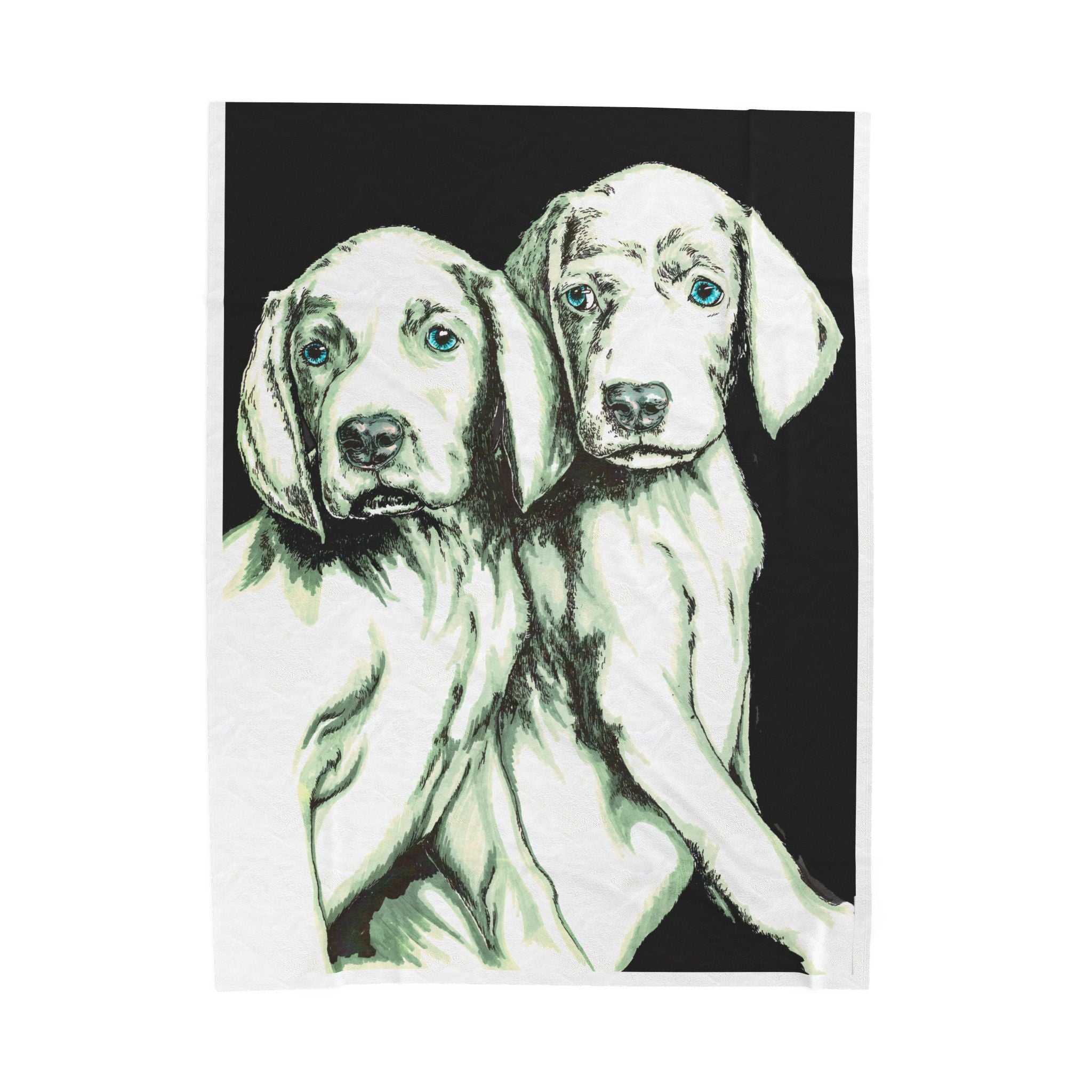 Two Puppy Design Plush Blanket