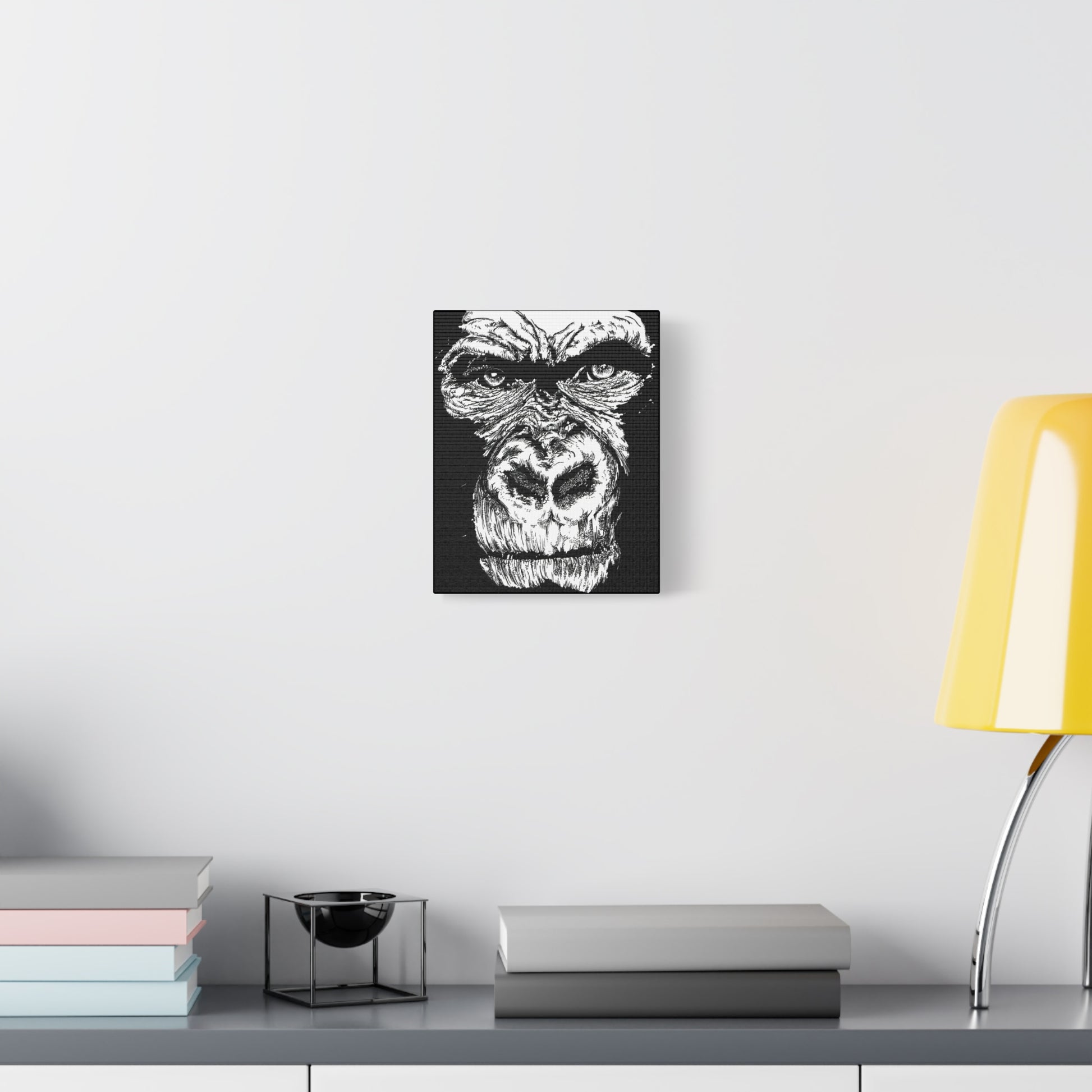 Gorilla Wall Art, Gorilla Print, Hand-Drawn Gorilla