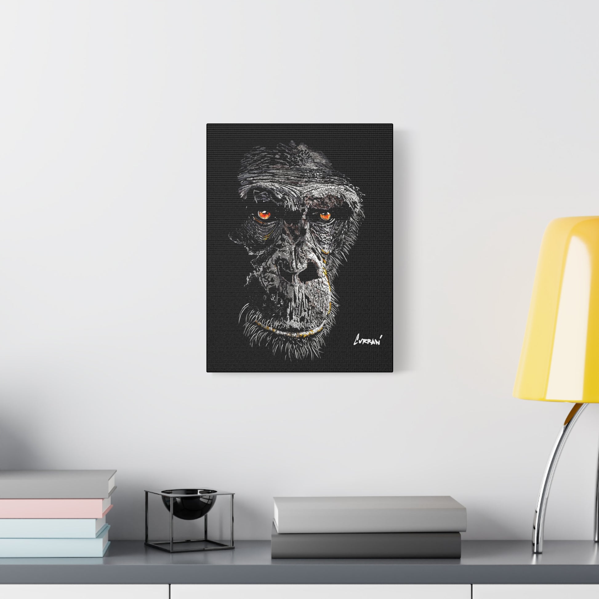 Gorilla 2 Wall Art, Gorilla Print, Hand-Drawn Gorilla,