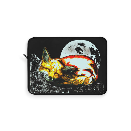 Moonlit Red Fox Laptop Sleeve – Stylish Protection for Nature Lovers