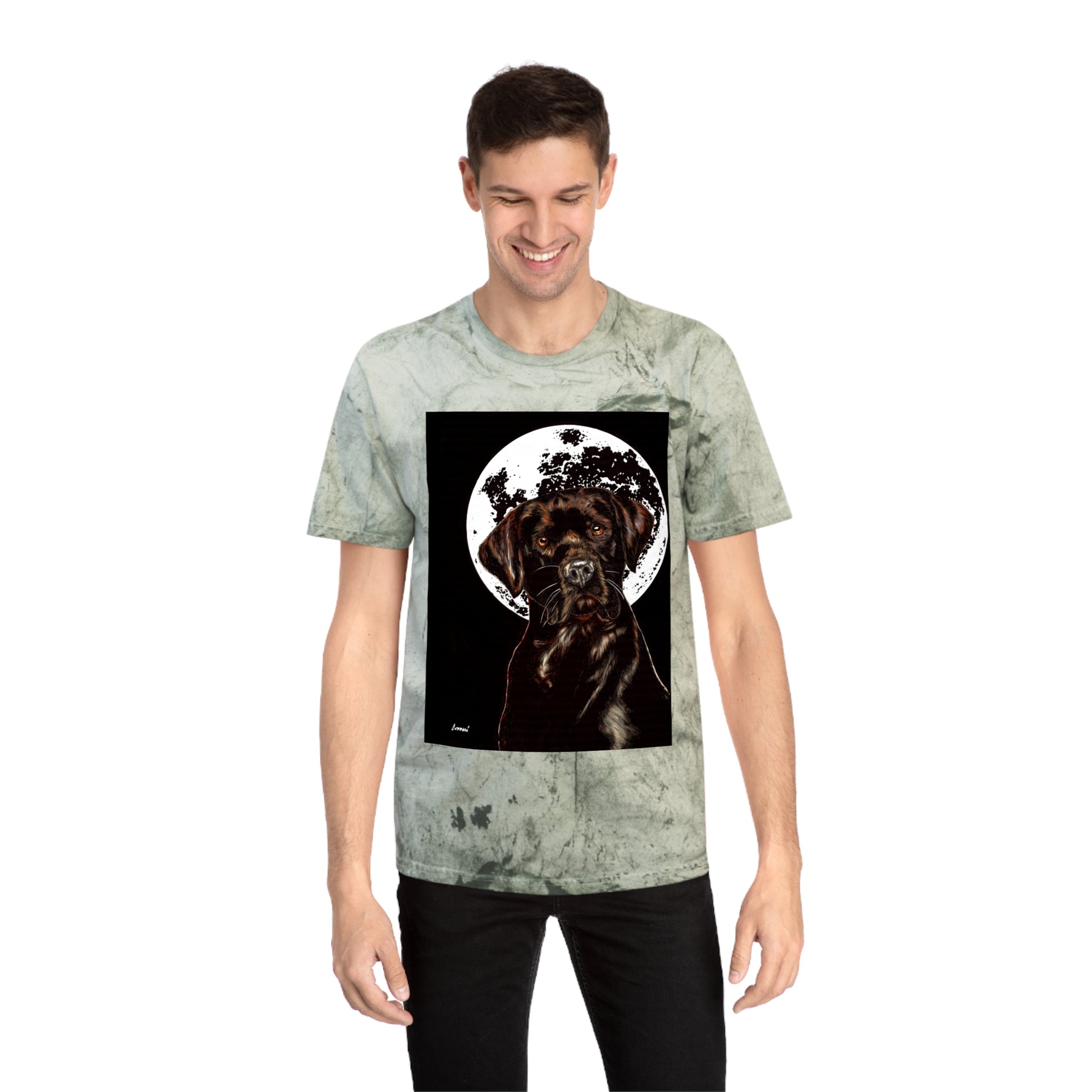 Chocolate Labrador T-Shirt - Artistic Dog Tee for Pet Lovers