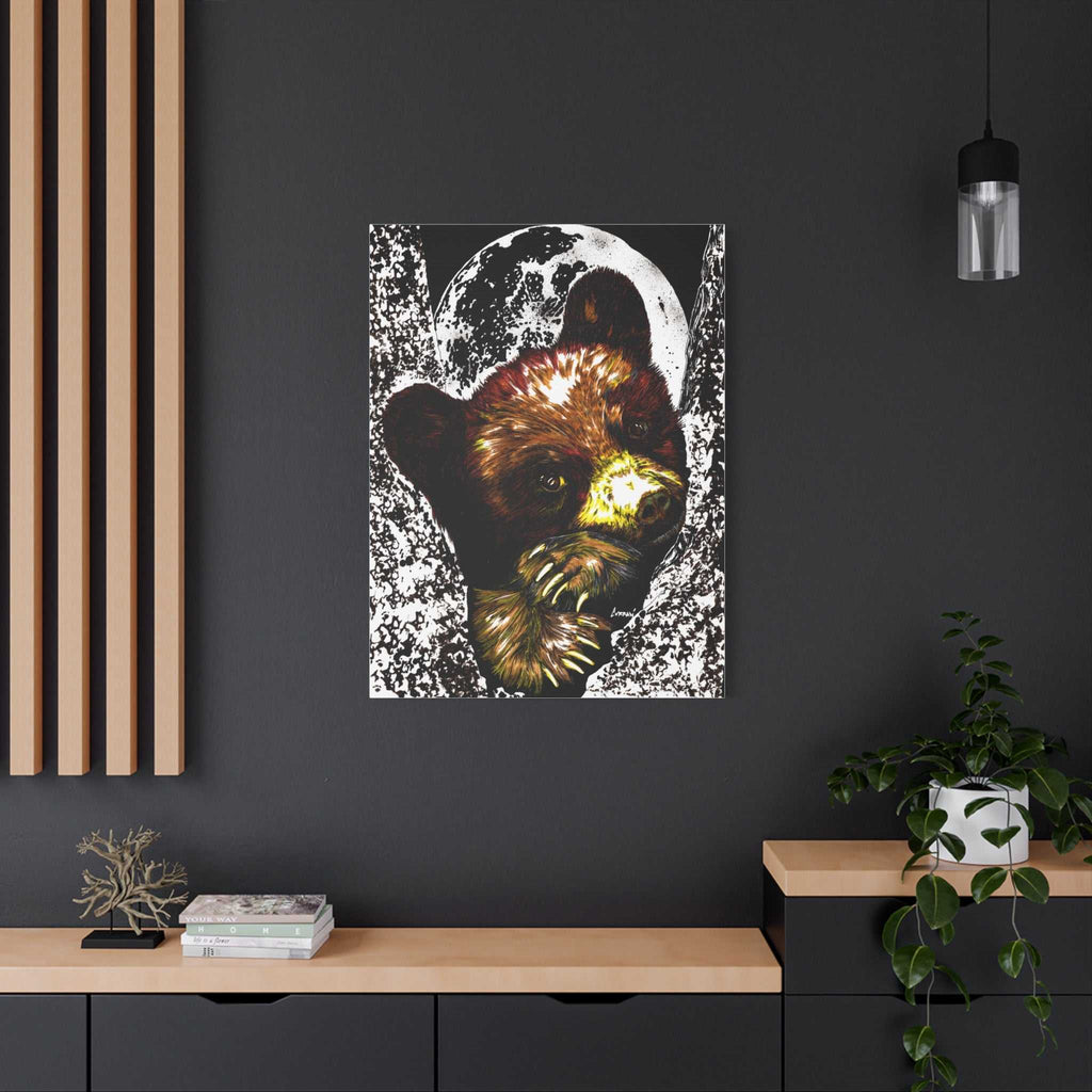 Brown Bear Cub Print of the Original, hand drawn wall art