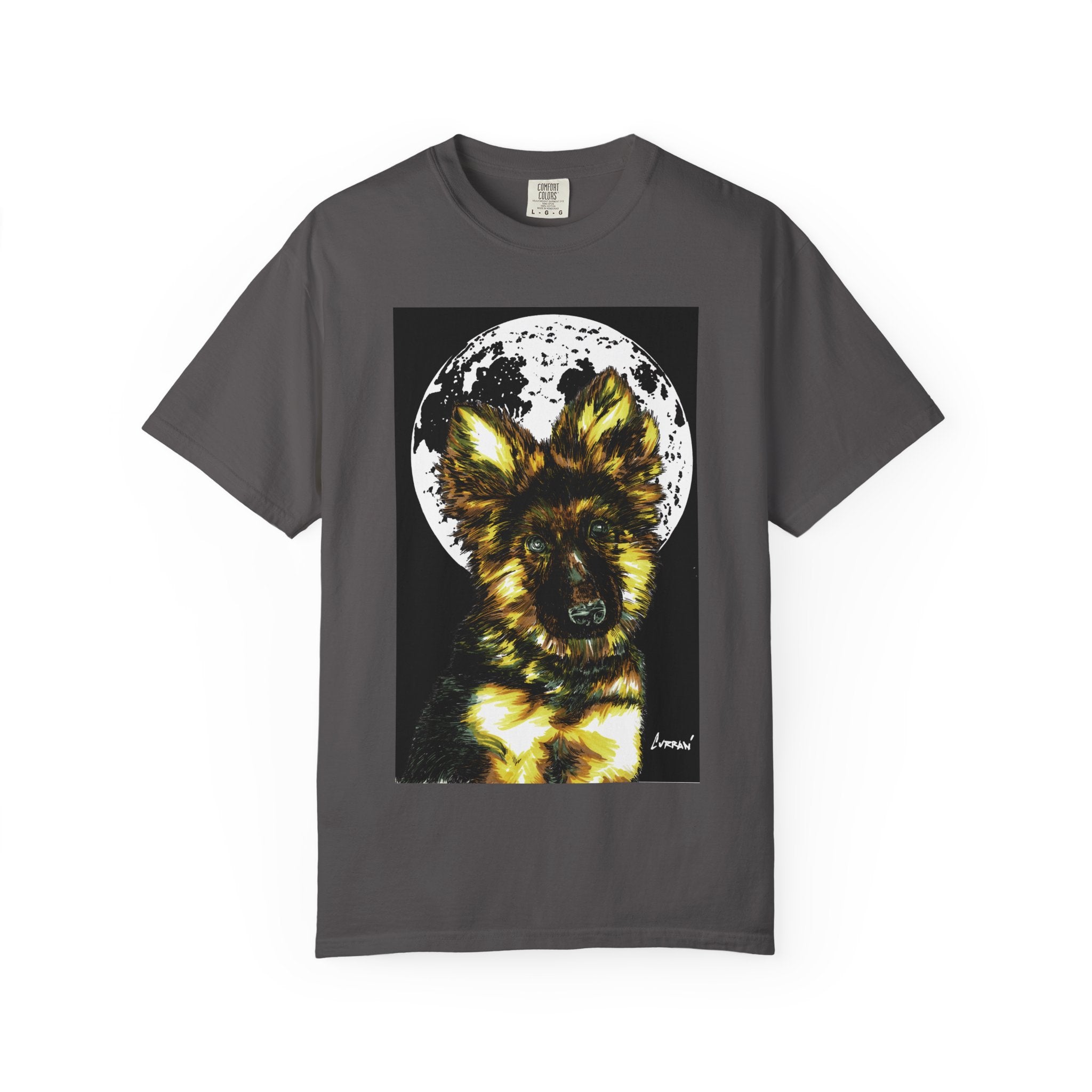 German Sheppard Puppy Unisex T-shirt - Hand Drawn Art