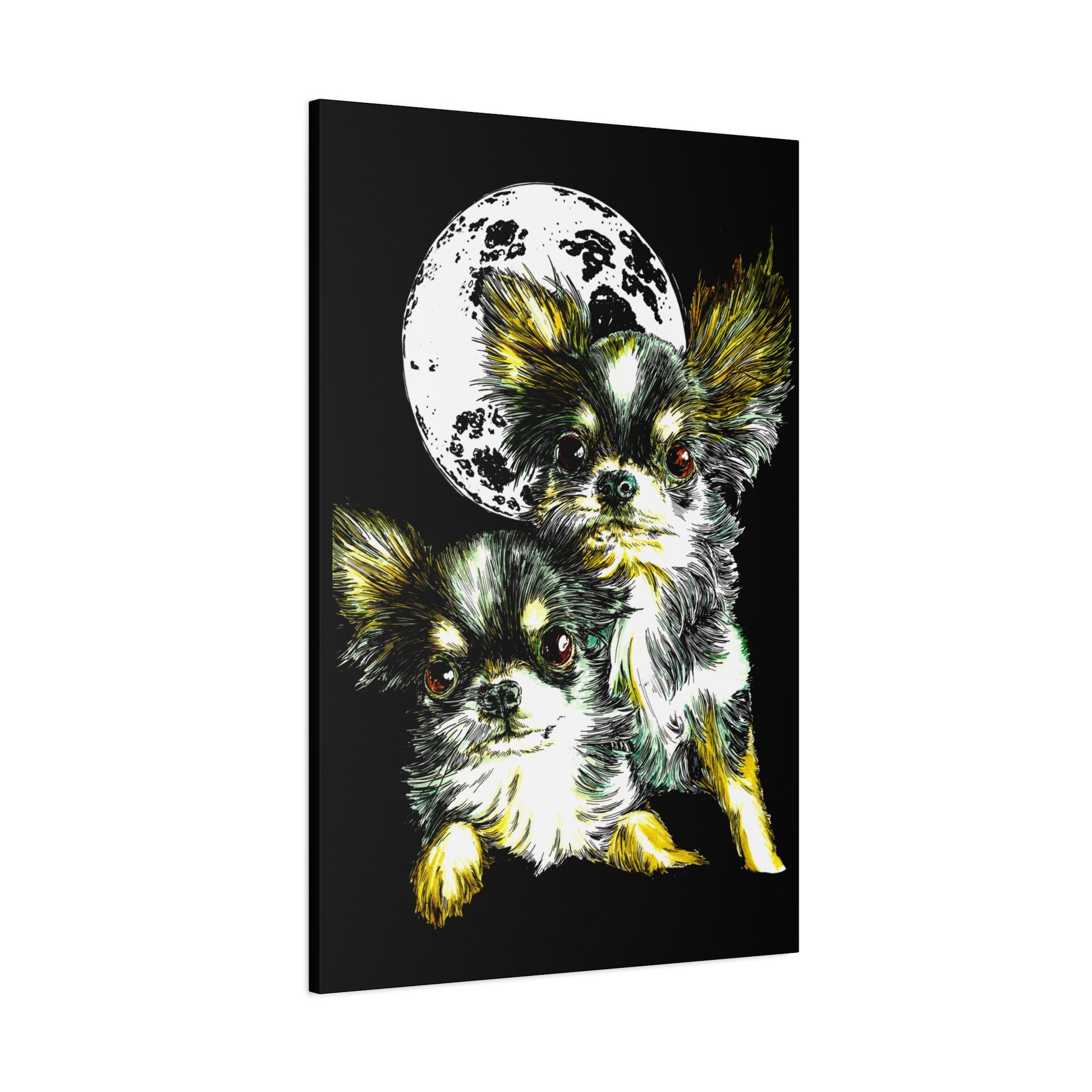 Chihuahuas Wall Art Print of the Original, hand drawn art