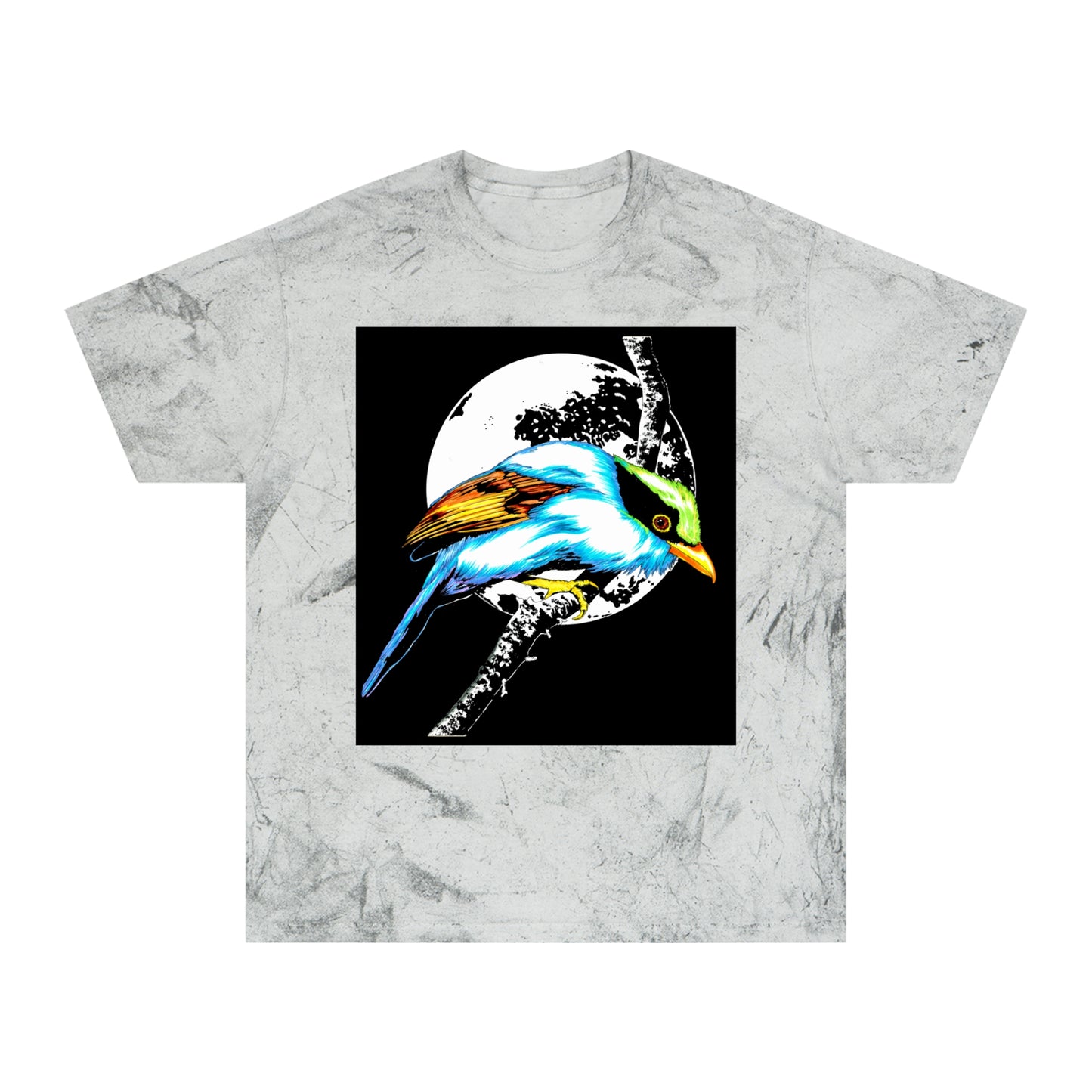 T Shirt with Vibrant Bird Design Perfect for Nature Lovers