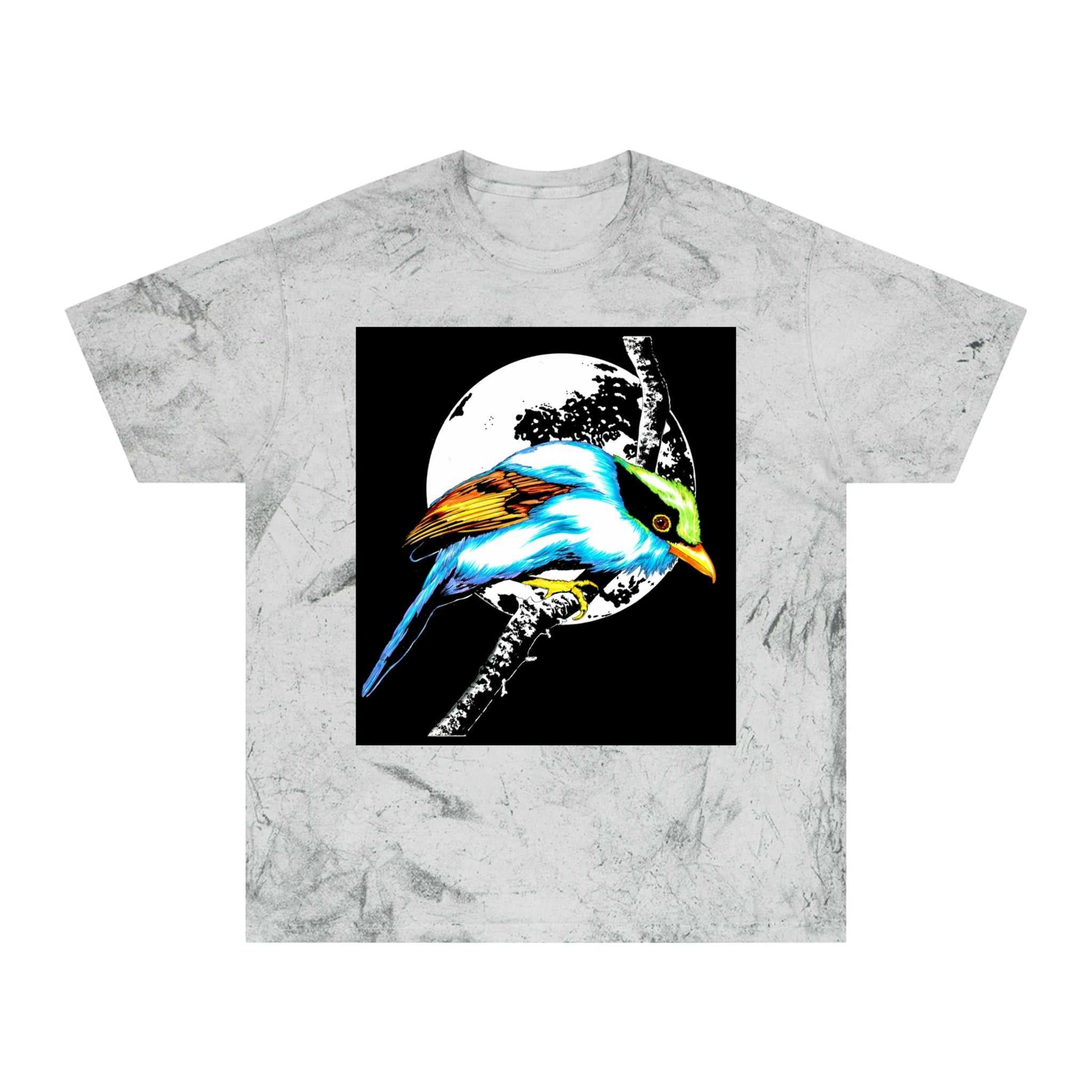T Shirt with Vibrant Bird Design Perfect for Nature Lovers
