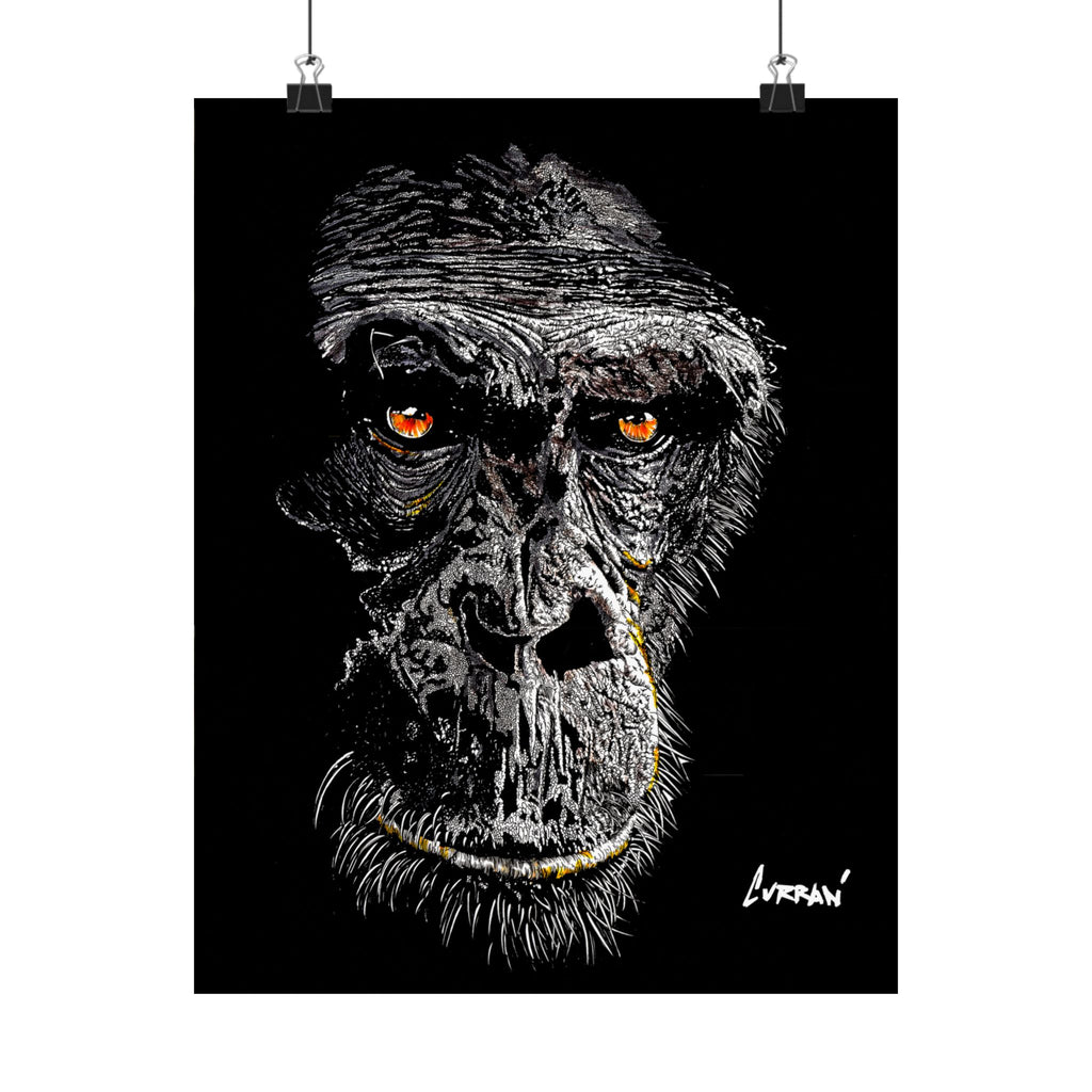 Gorilla Art Satin Poster - 300gsm | Bold Animal Wall Décor