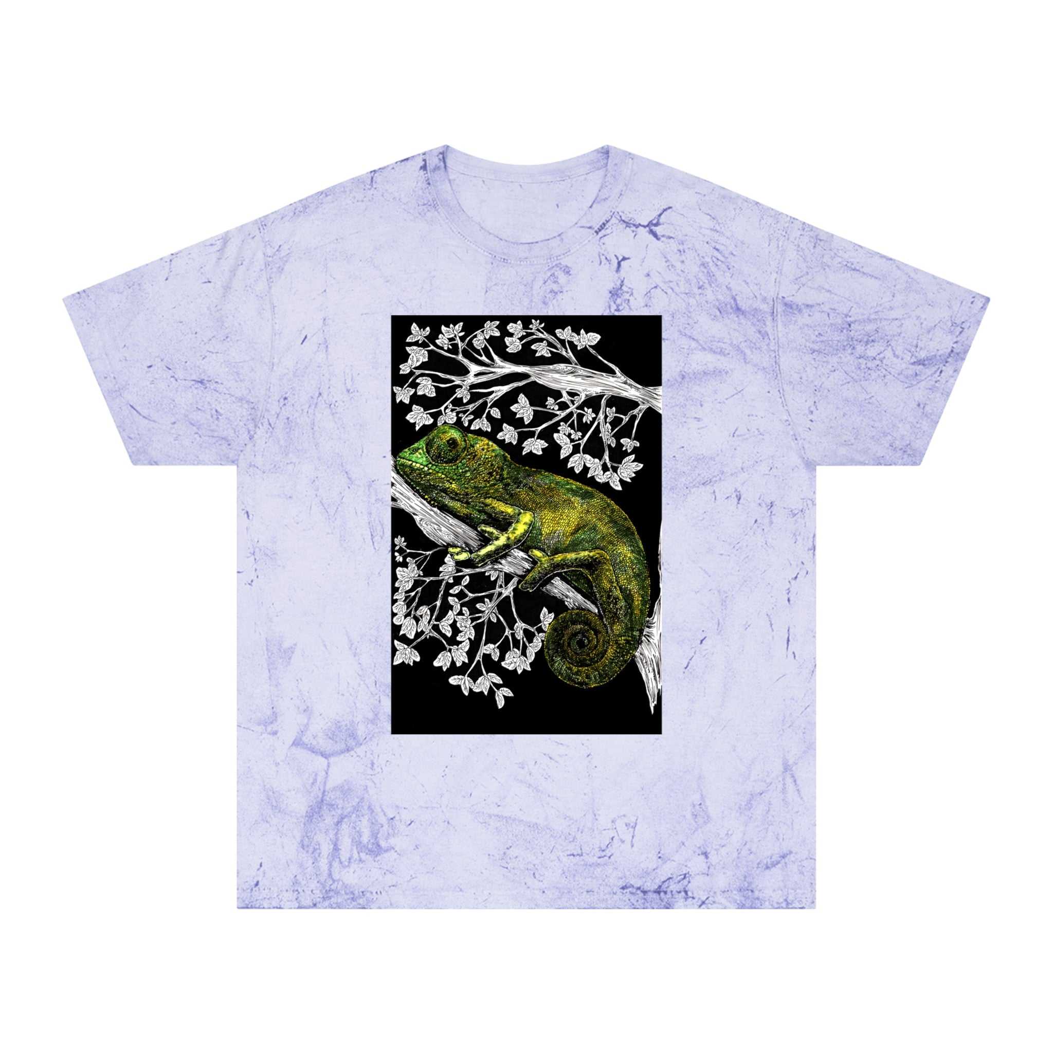 Chameleon Color Blast T-Shirt - Vibrant Nature-Inspired Tee