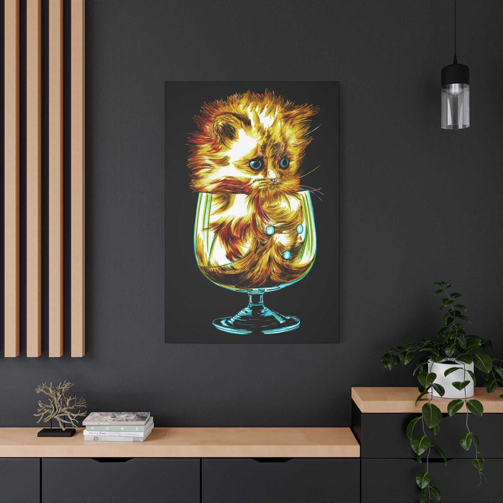 Transform your walls with the enchanting charm of our Whimsical Cat Art Canvas Print - 1.25" Stretched Wall Decor. Add a touch of whimsy to your space!