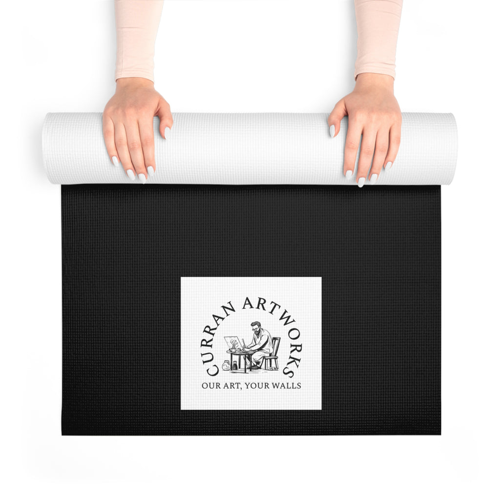 Chameleon Yoga Mat, Original Hand Drawn Chameleon Wall Art