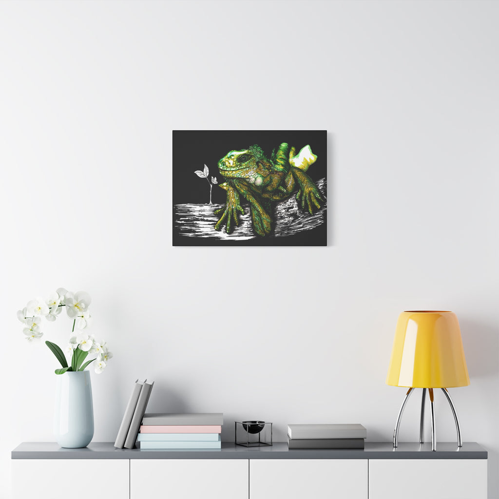 Iguana Print, Hand-Drawn Reptile Art, Lizard Wall Decor