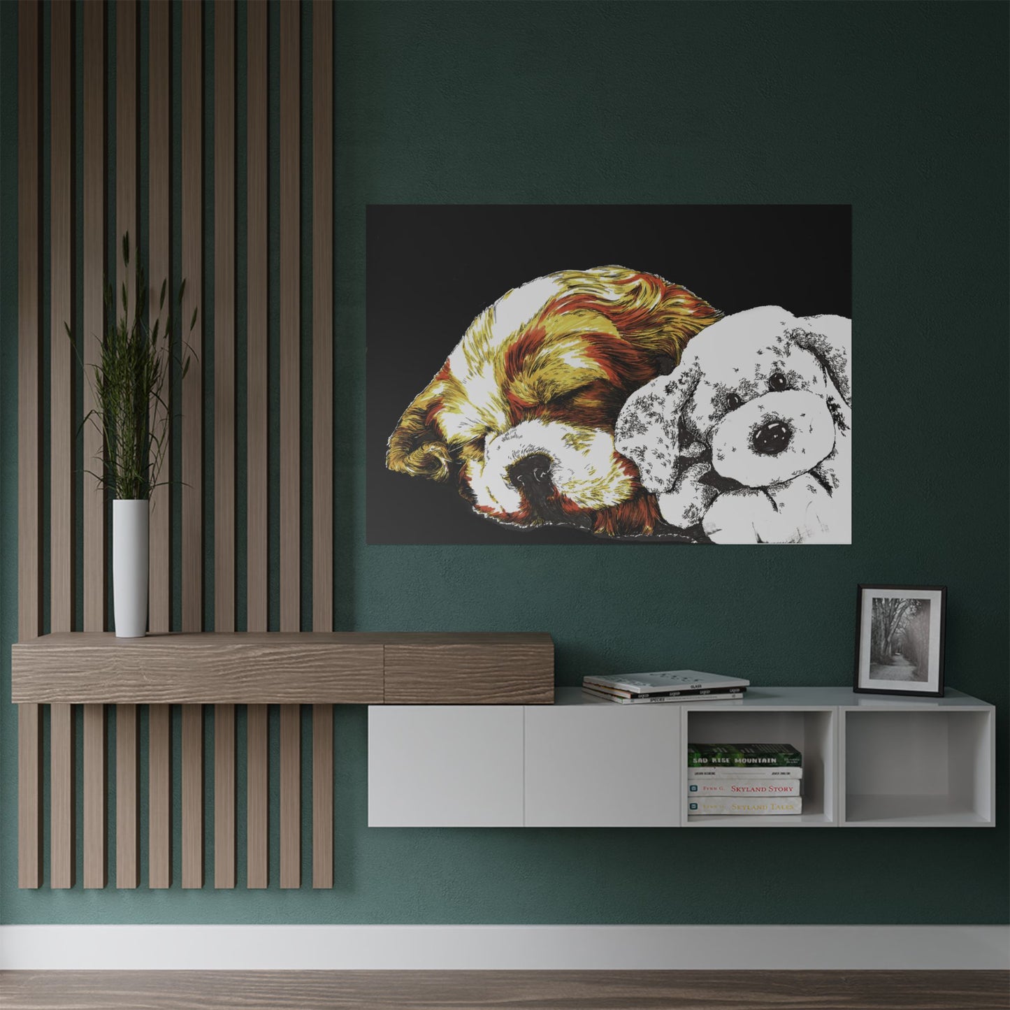 Cocker Spaniel Satin Poster - Heartwarming Dog Design