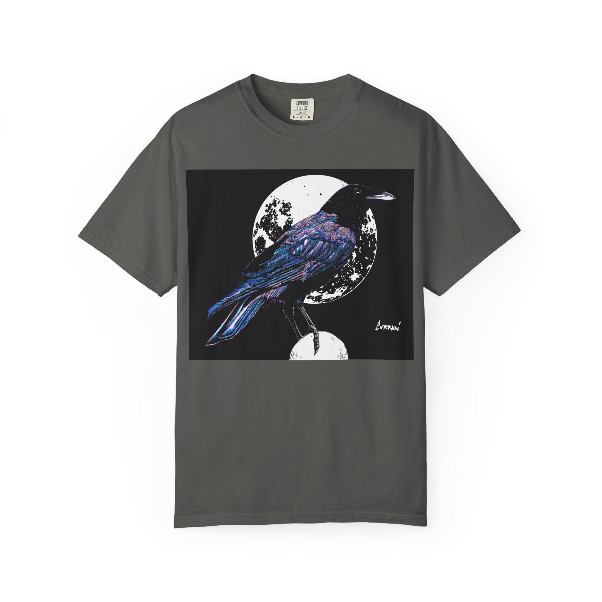 Crow Garment-Dyed T-Shirt for Nature Lovers