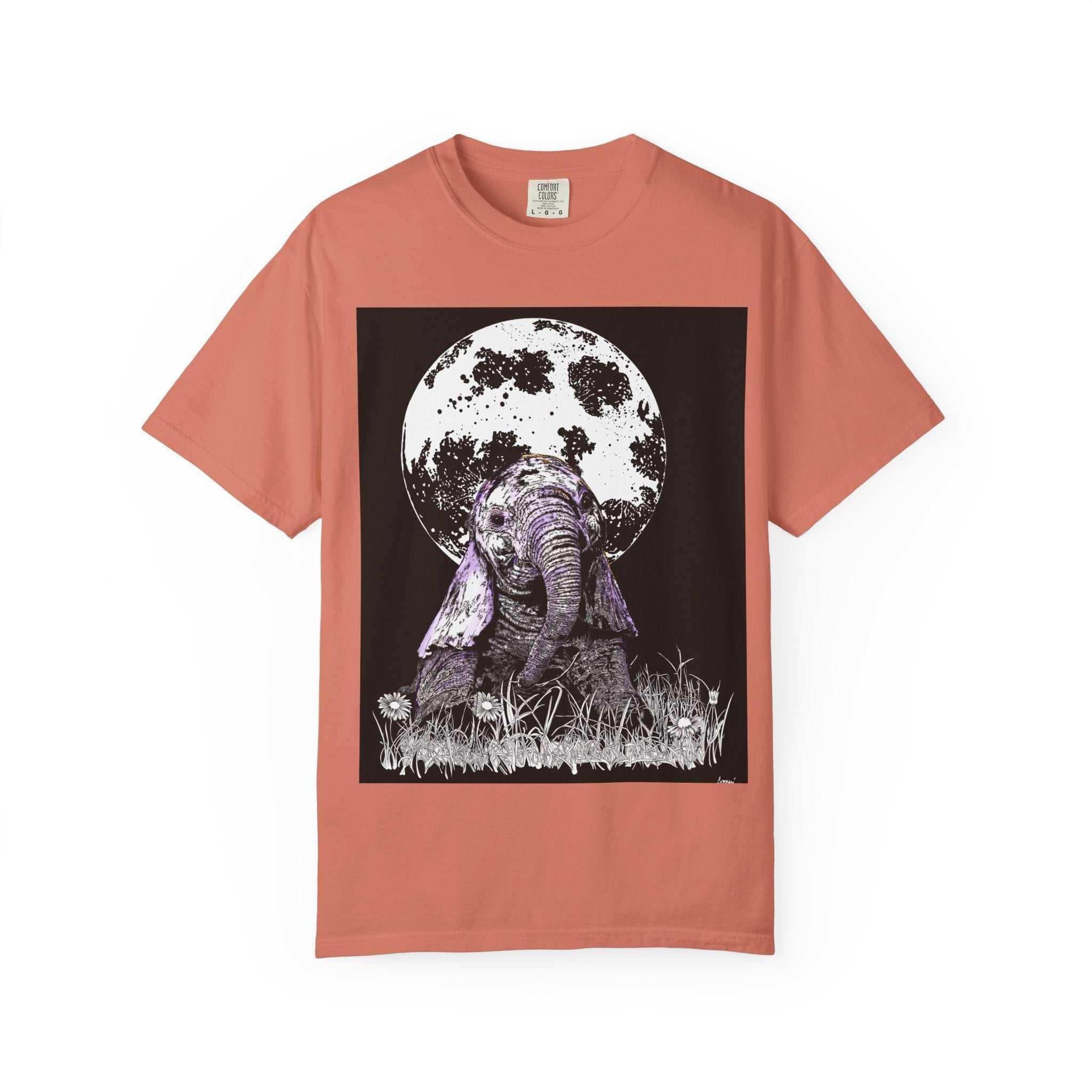 Baby Elephant Unisex T-shirt | Eco-Friendly Garment-Dyed Tee