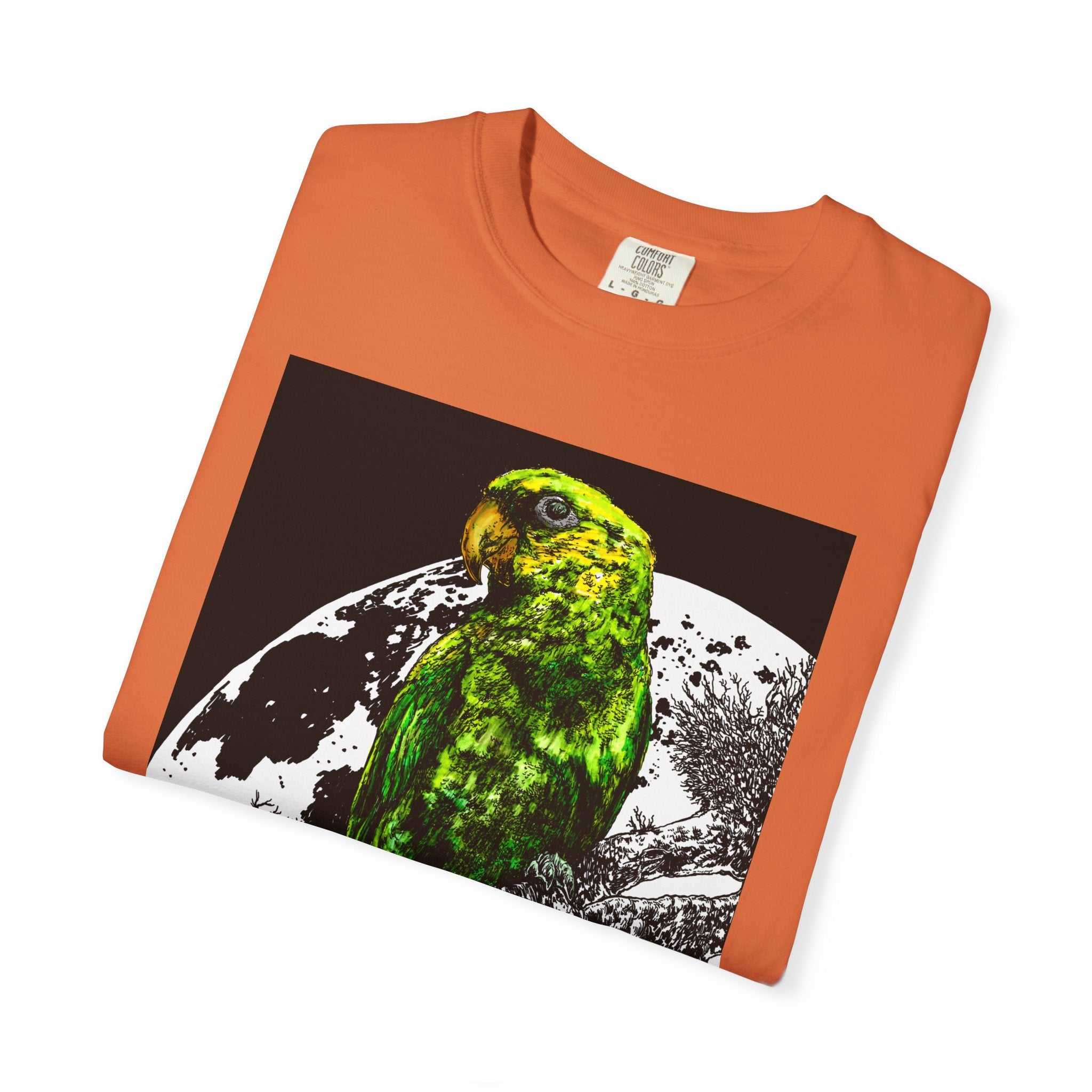 Cool Parrot in the Moonlight Unisex T-shirt