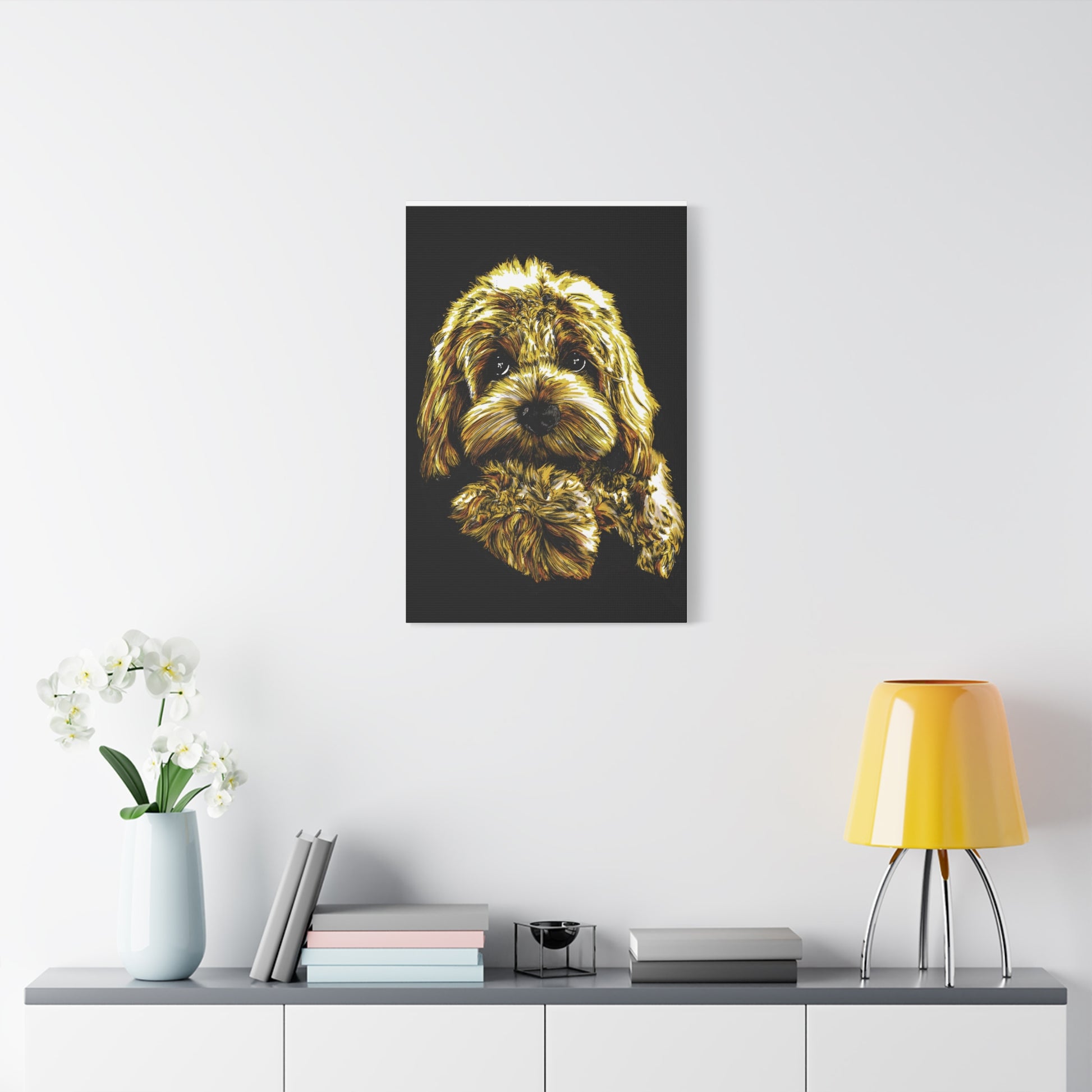 Goldendoodle Print, Hand-Drawn Original Dog Art,