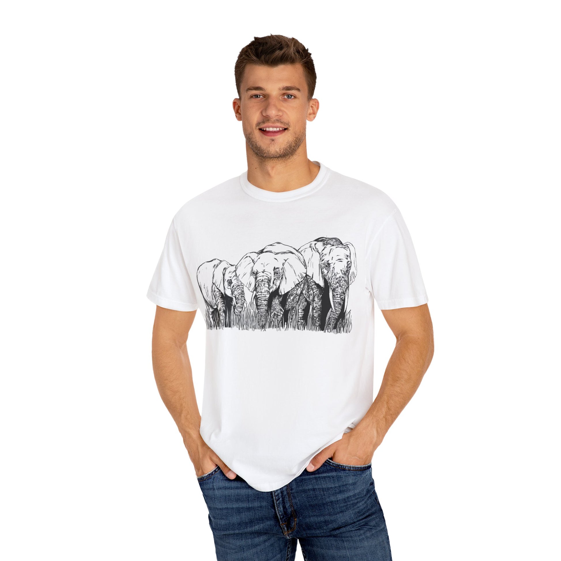 Eco-Friendly Elephant Graphic Unisex T-Shirt