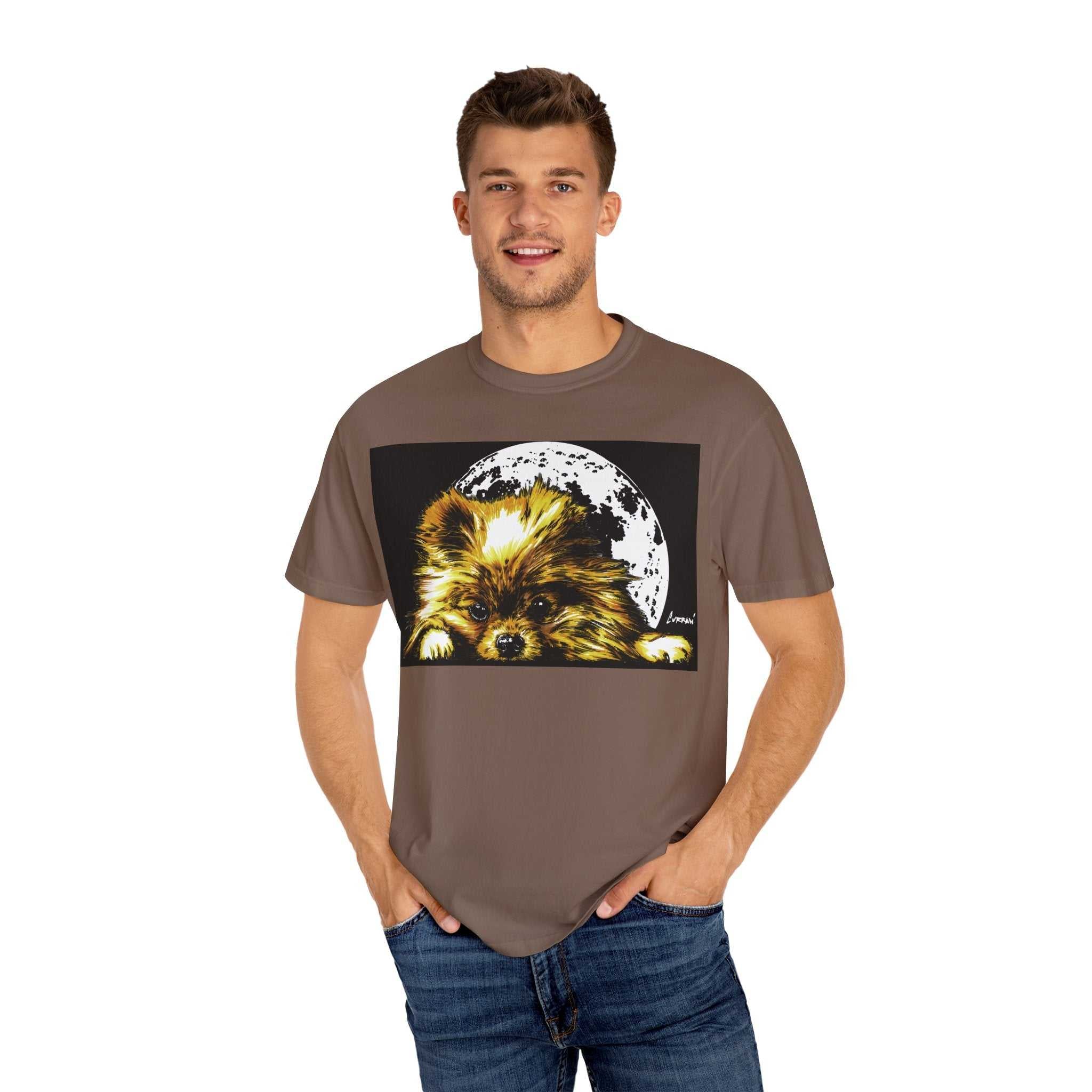 Pomeranian Unisex T-shirt - Hand Painted Art Design