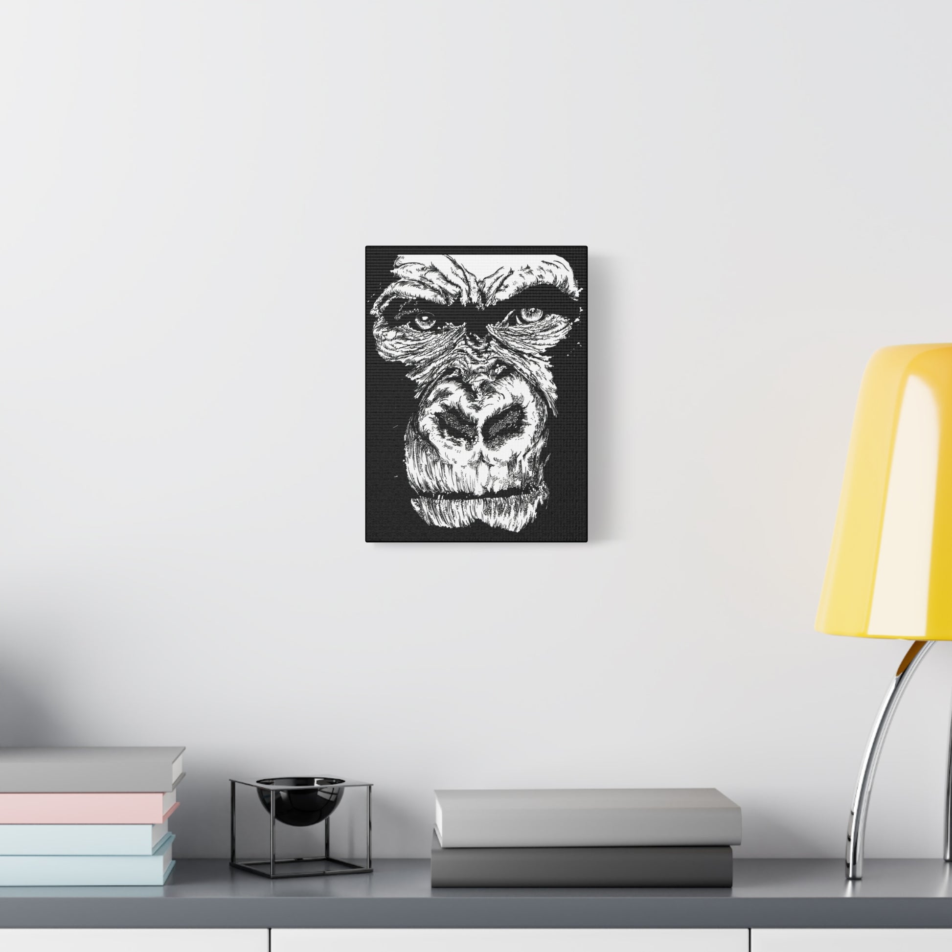 Gorilla Wall Art, Gorilla Print, Hand-Drawn Gorilla