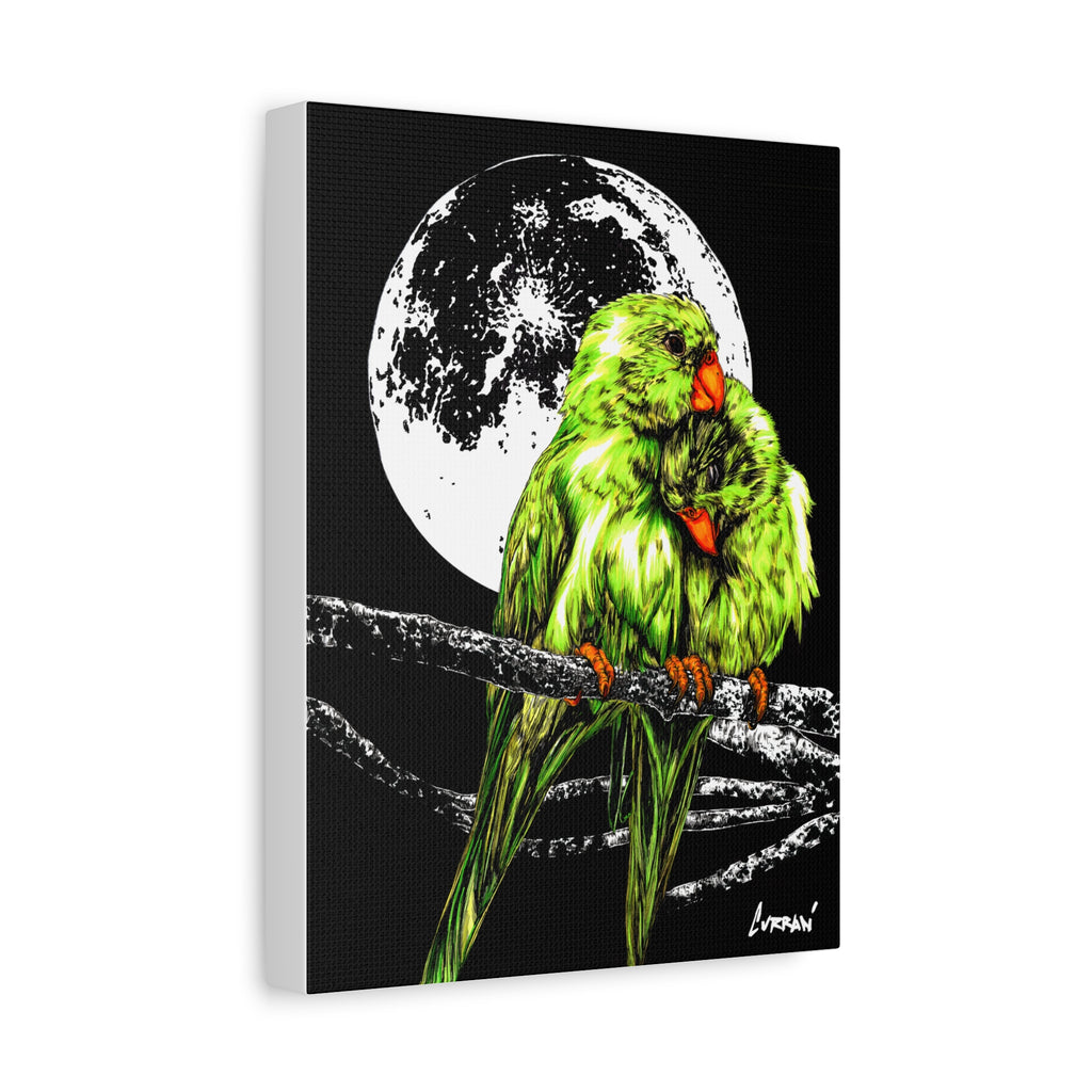 Lush Lovebirds Canvas Art Prints, Stretched Matte Wall Decor