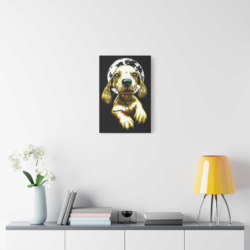 Add a touch of whimsy to your walls with our Whimsical Dog Canvas Wall Art - 1.25" Stretched Matte Print. Perfect for dog lovers!