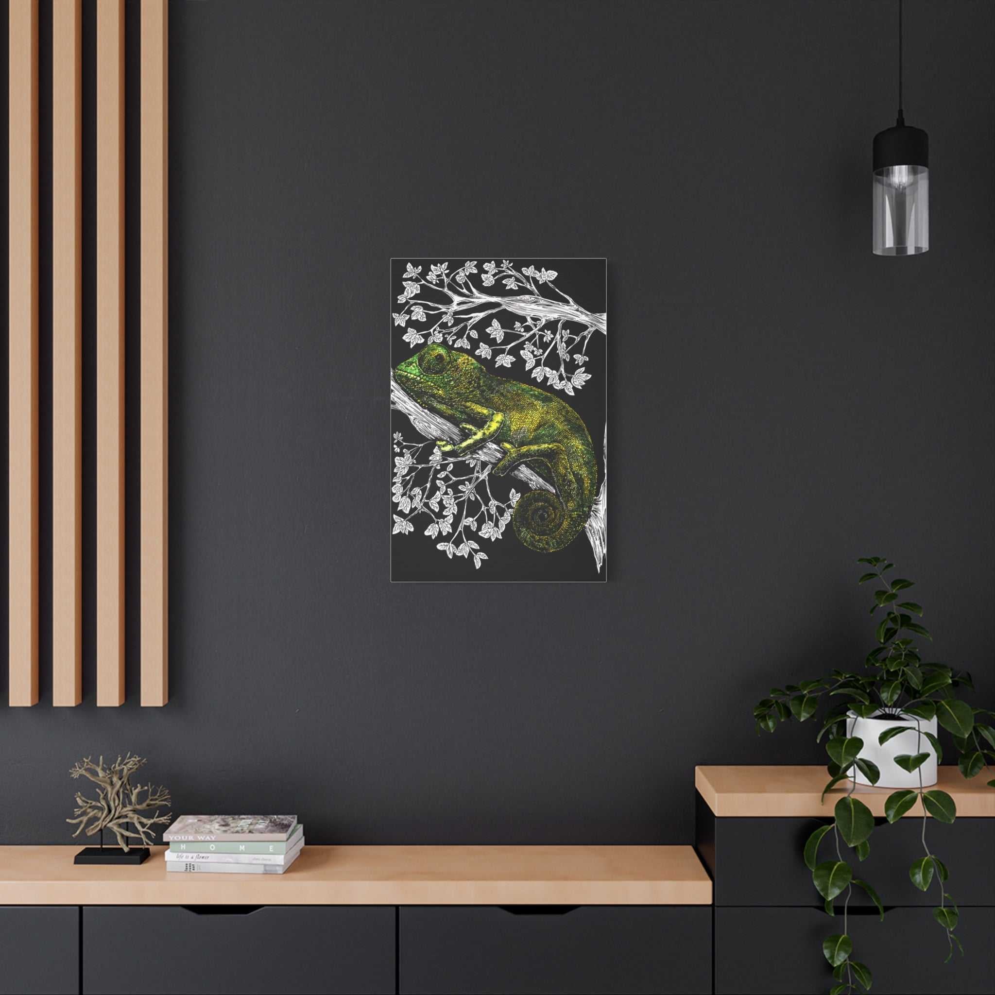 Chameleon in Tree Wall Art Print of the Original wall art