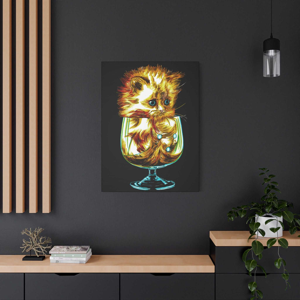 Transform your walls with the enchanting charm of our Whimsical Cat Art Canvas Print - 1.25" Stretched Wall Decor. Add a touch of whimsy to your space!