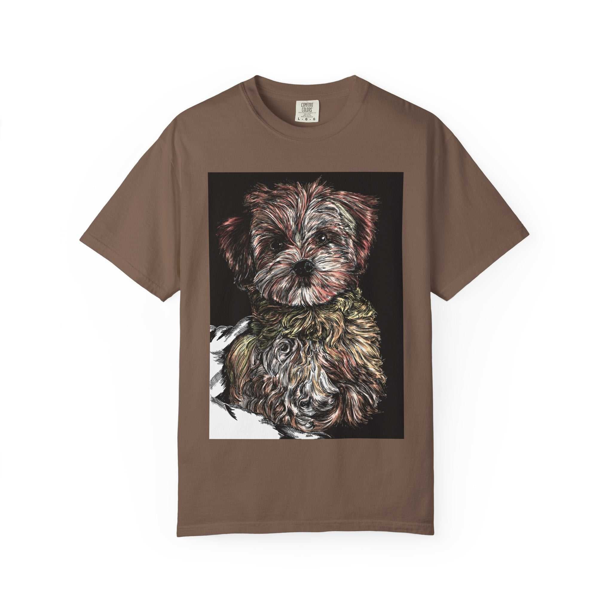 Elevate your style with our Puppy Art Unisex Garment-Dyed T-Shirt – Original Hand-Drawn design. Stand out from the crowd in this unique tee!