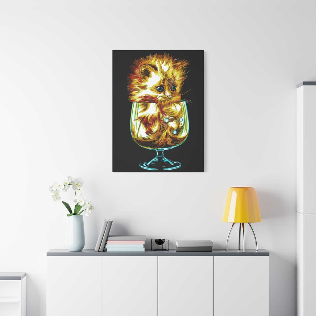 Transform your walls with the enchanting charm of our Whimsical Cat Art Canvas Print - 1.25" Stretched Wall Decor. Add a touch of whimsy to your space!