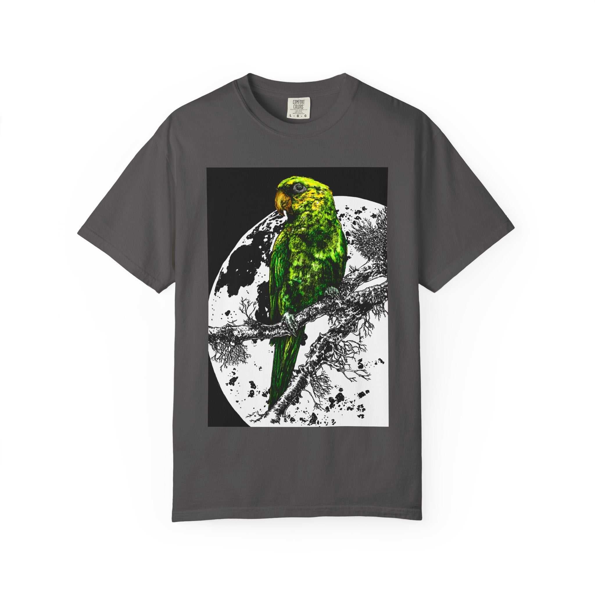 Cool Parrot in the Moonlight Unisex T-shirt