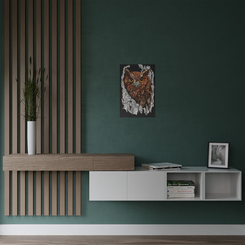 Owl Satin Poster. The perfect gift for any nature lover