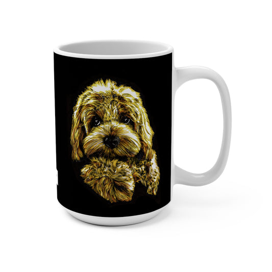 Adorable Puppy Mug - 15oz Ceramic Coffee Cup for Pet Lovers