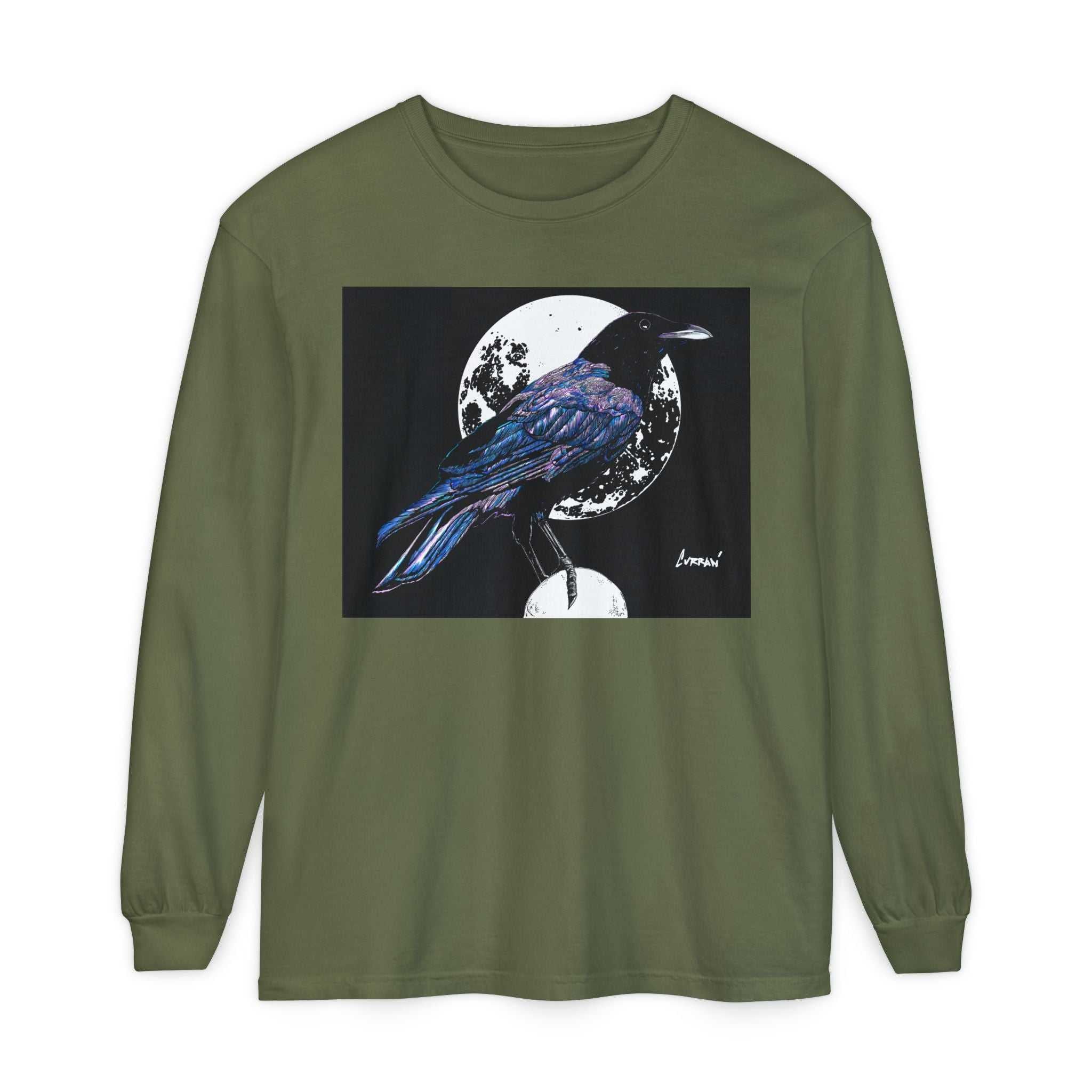 Mystical Crow Long Sleeve T Shirt Unisex