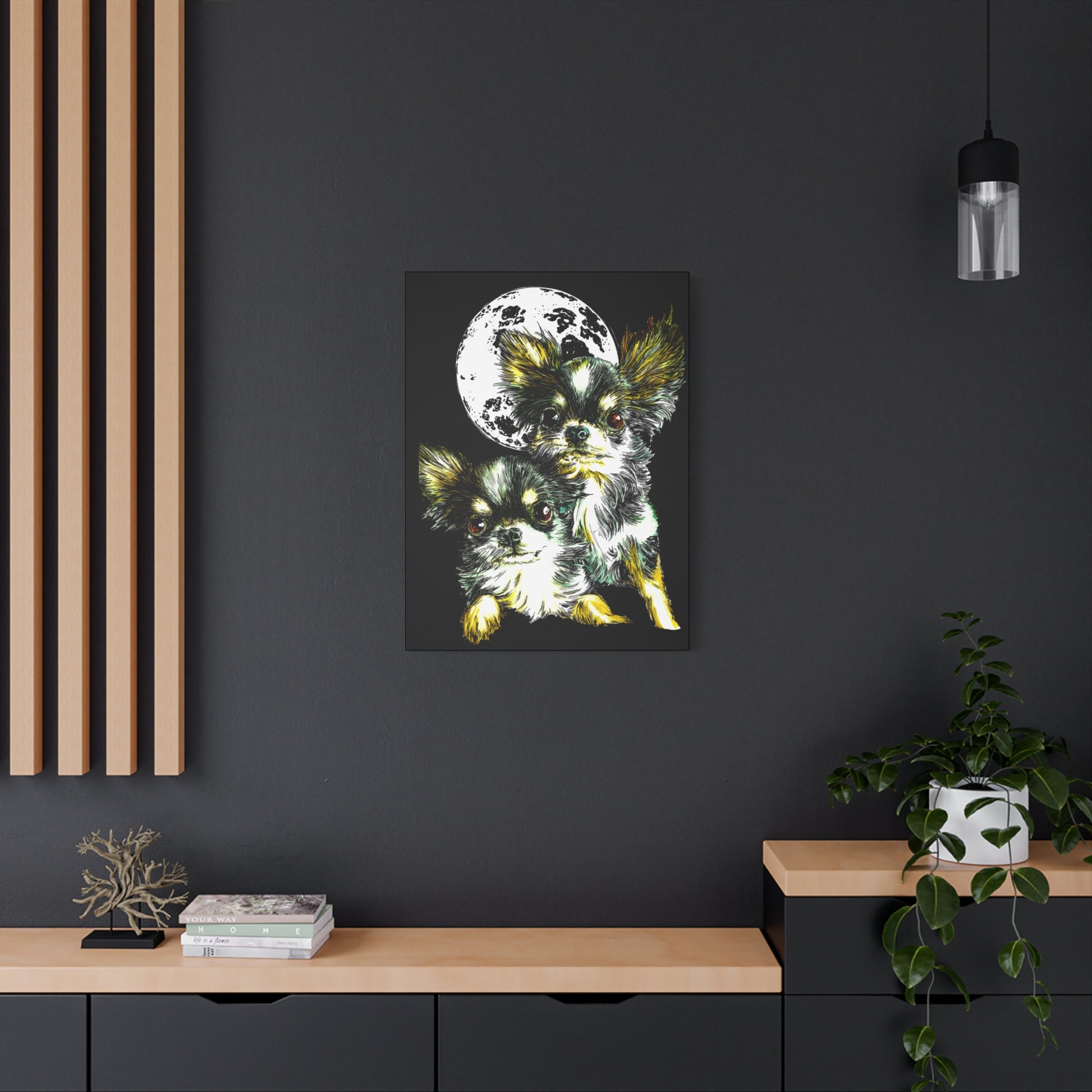Chihuahuas Wall Art Print of the Original, hand drawn art