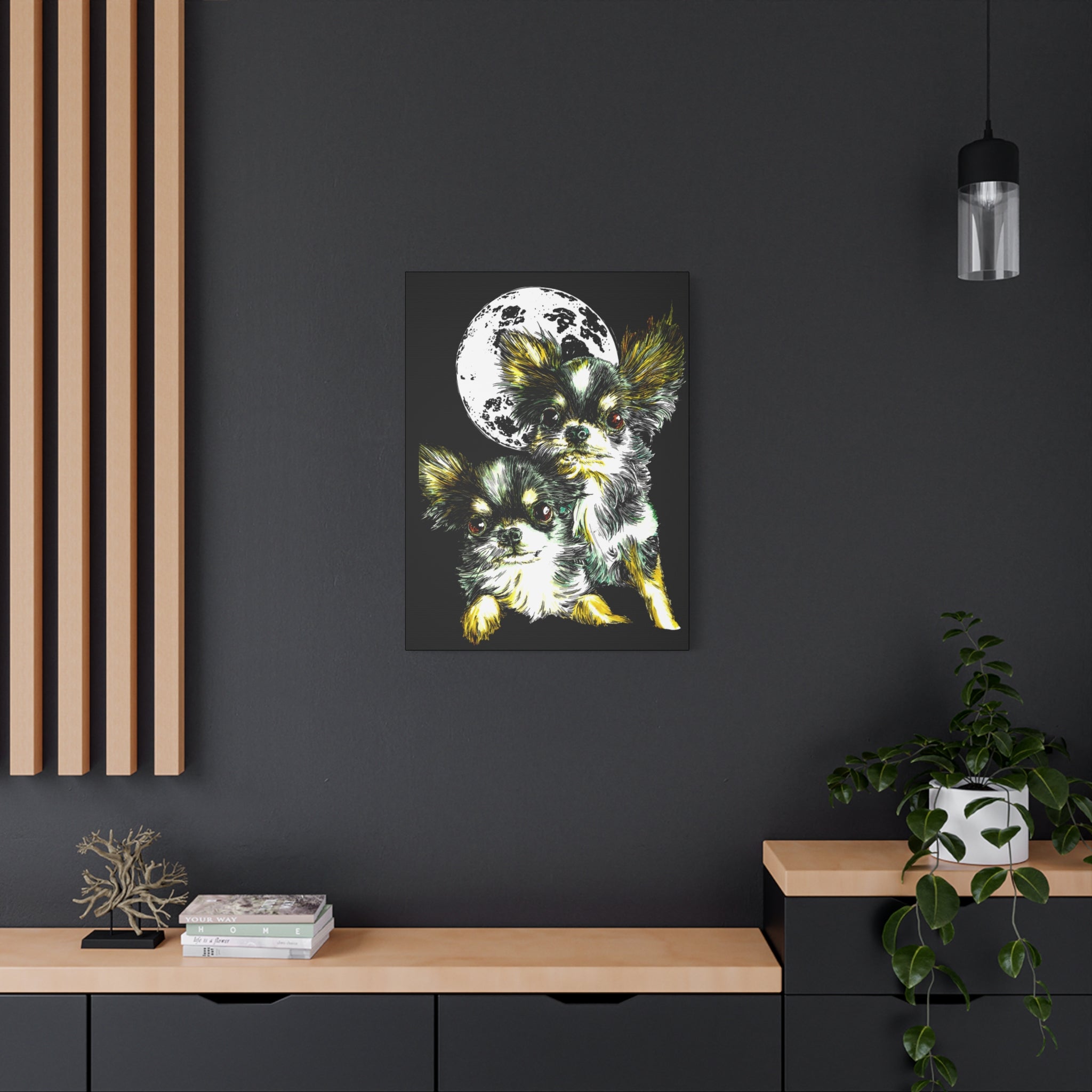 Chihuahuas Wall Art Print of the Original, hand drawn art
