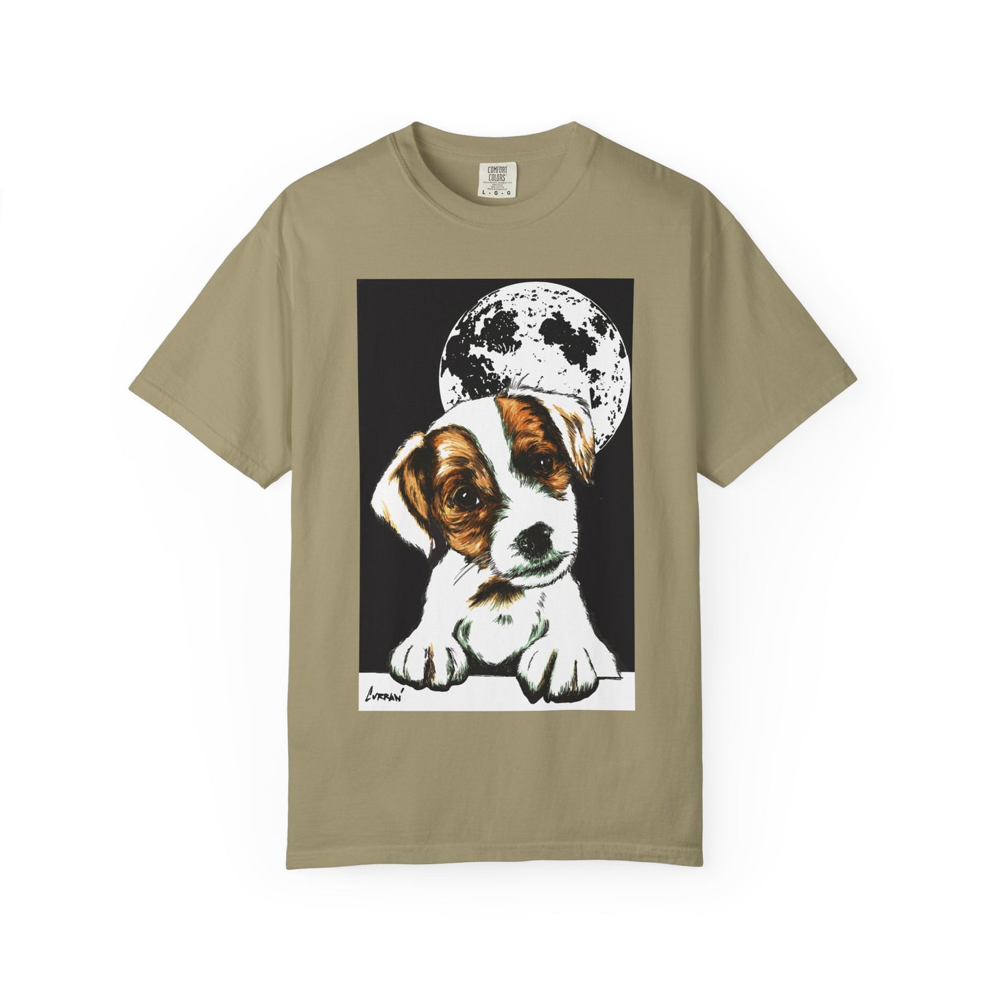 Moonlit Beagle Puppy Unisex Garment-Dyed T-shirt – Perfect for Animal Lovers
